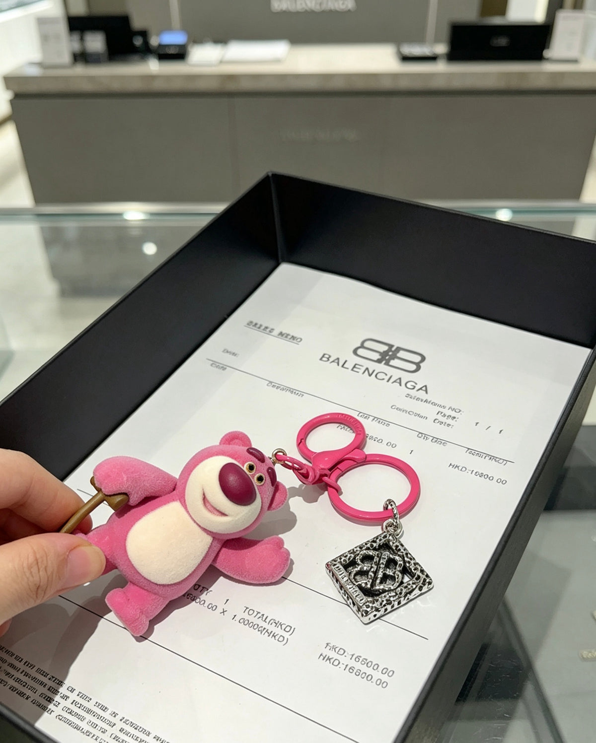 Key Jewelry Accessory in Polished Metal-Tone – Design 016 styled product view