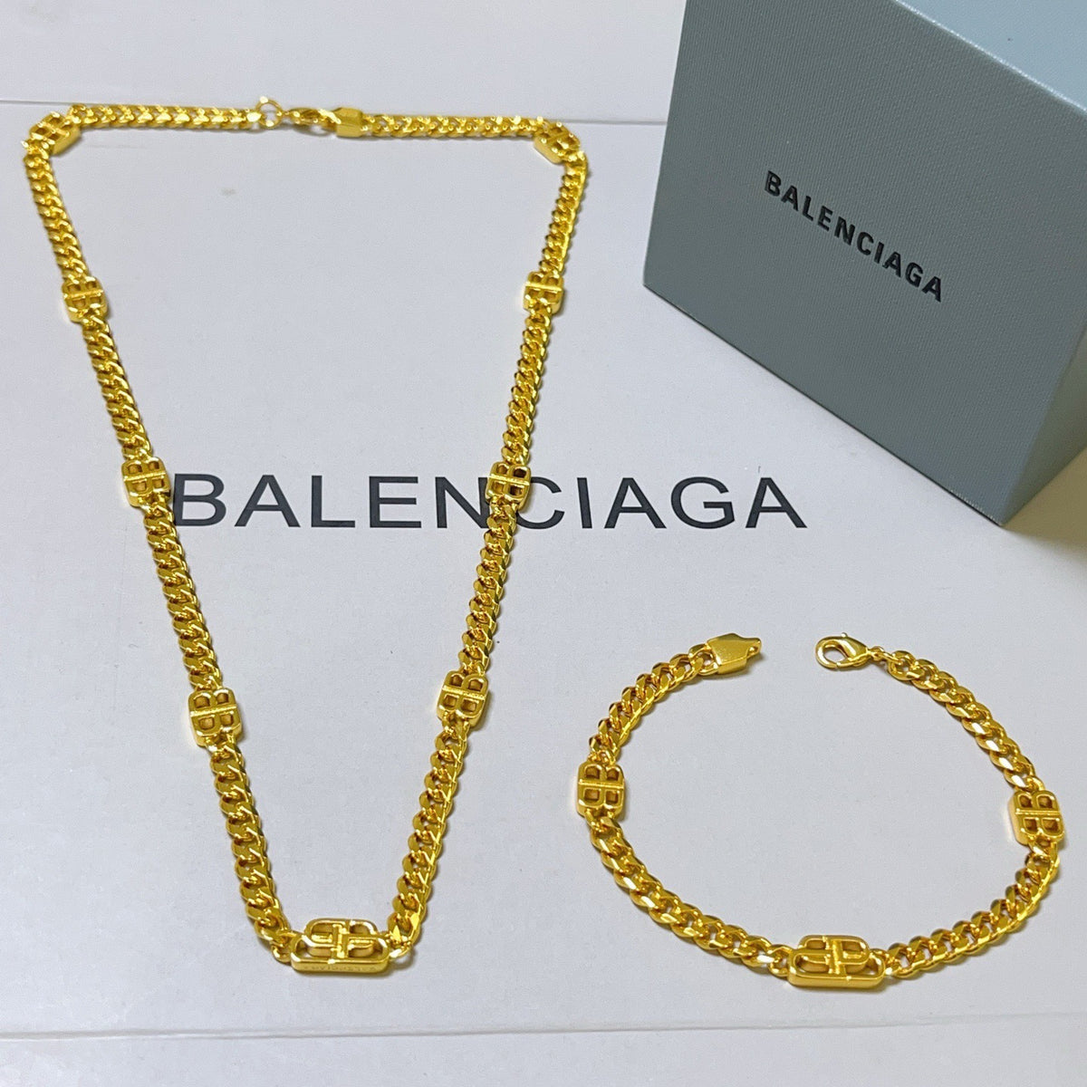 Geometric Emblem Bracelet in Polished Metal-Tone – Design 020 front product view