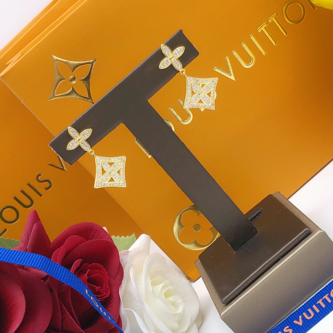 Geometric Emblem Pendant in Gold-Tone detail view