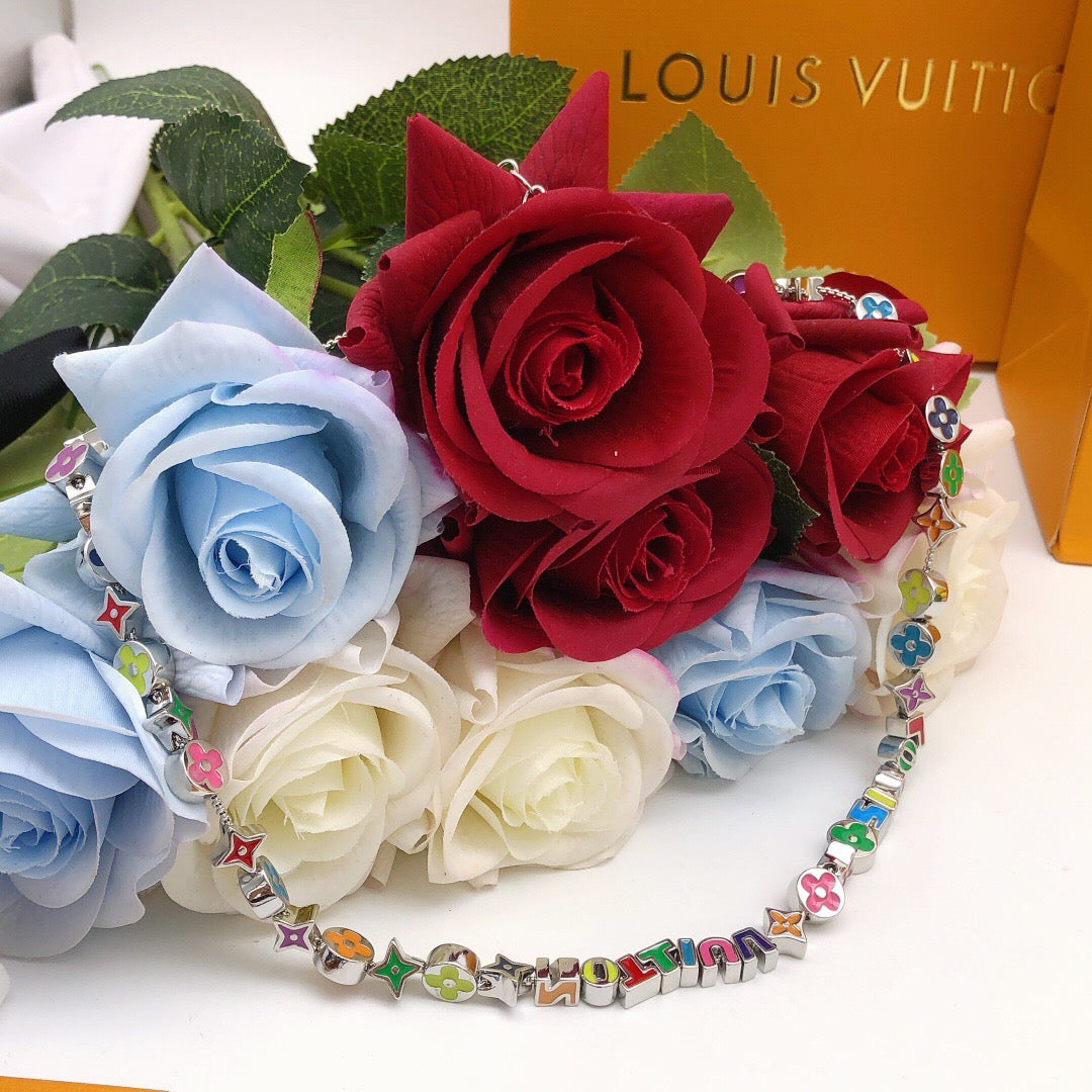Letter Emblem Bracelet in Gold-Tone – Design 001 main product view