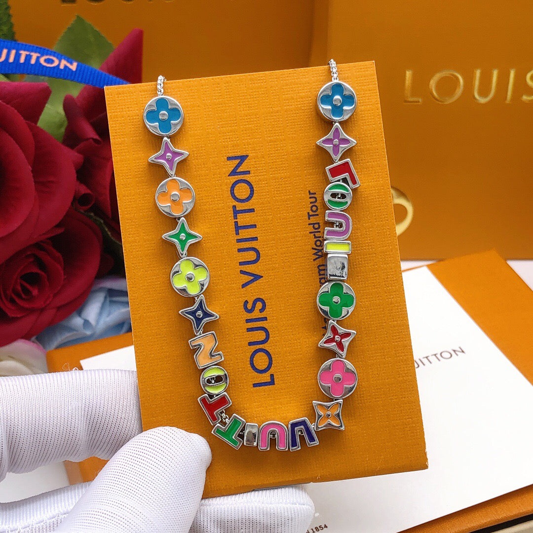 Letter Emblem Bracelet in Gold-Tone – Design 003 main product view
