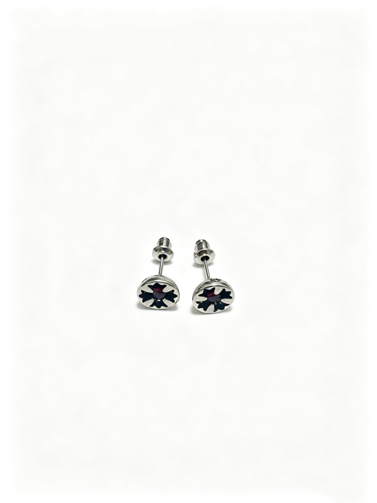Signature Emblem Statement Earrings in Polished Metal-Tone – Design 004 main product view