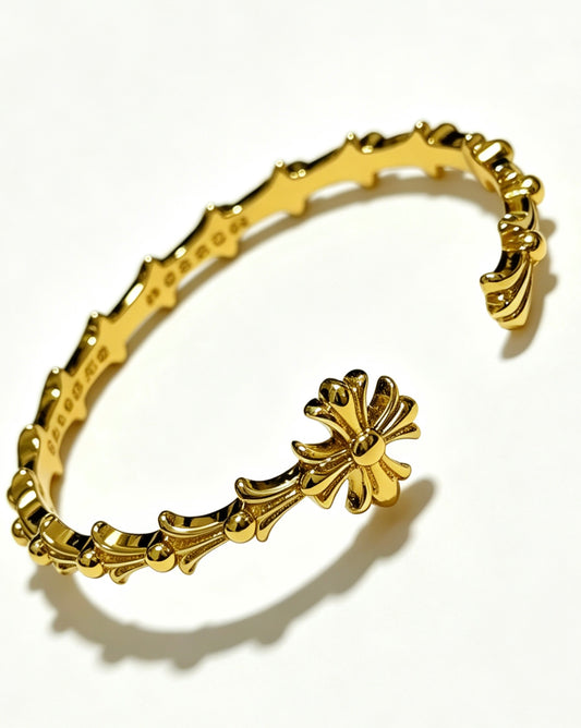 Cross Statement Bracelet in Metal-Tone – Design 01 main product view