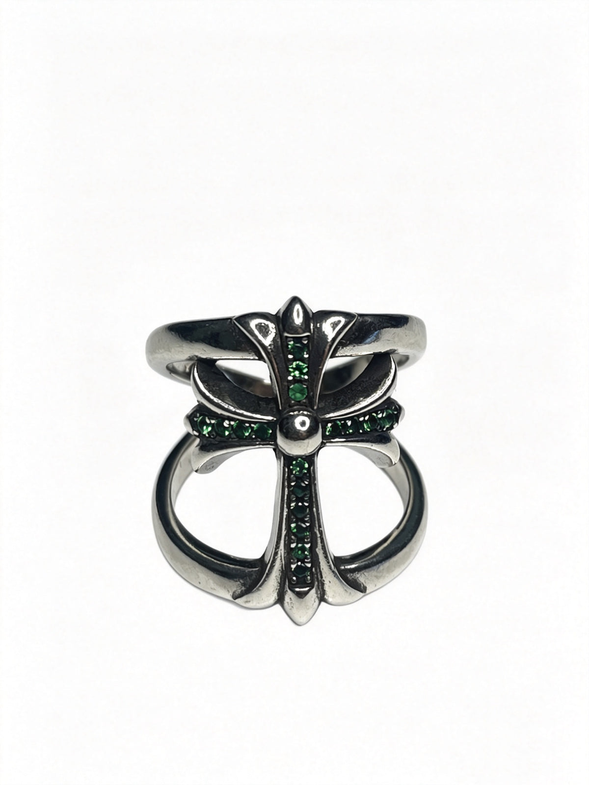 Cross Statement Ring in Metal-Tone – Design 12 styled product view