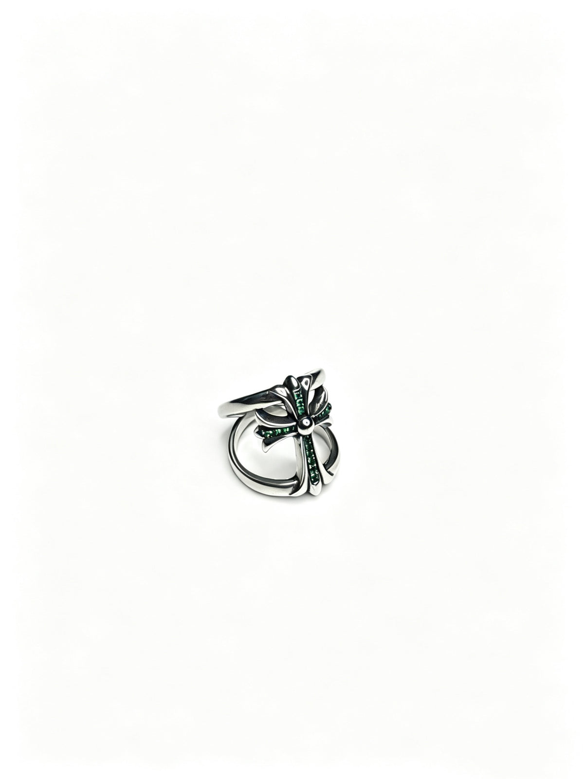 Cross Statement Ring in Metal-Tone – Design 12 detail view