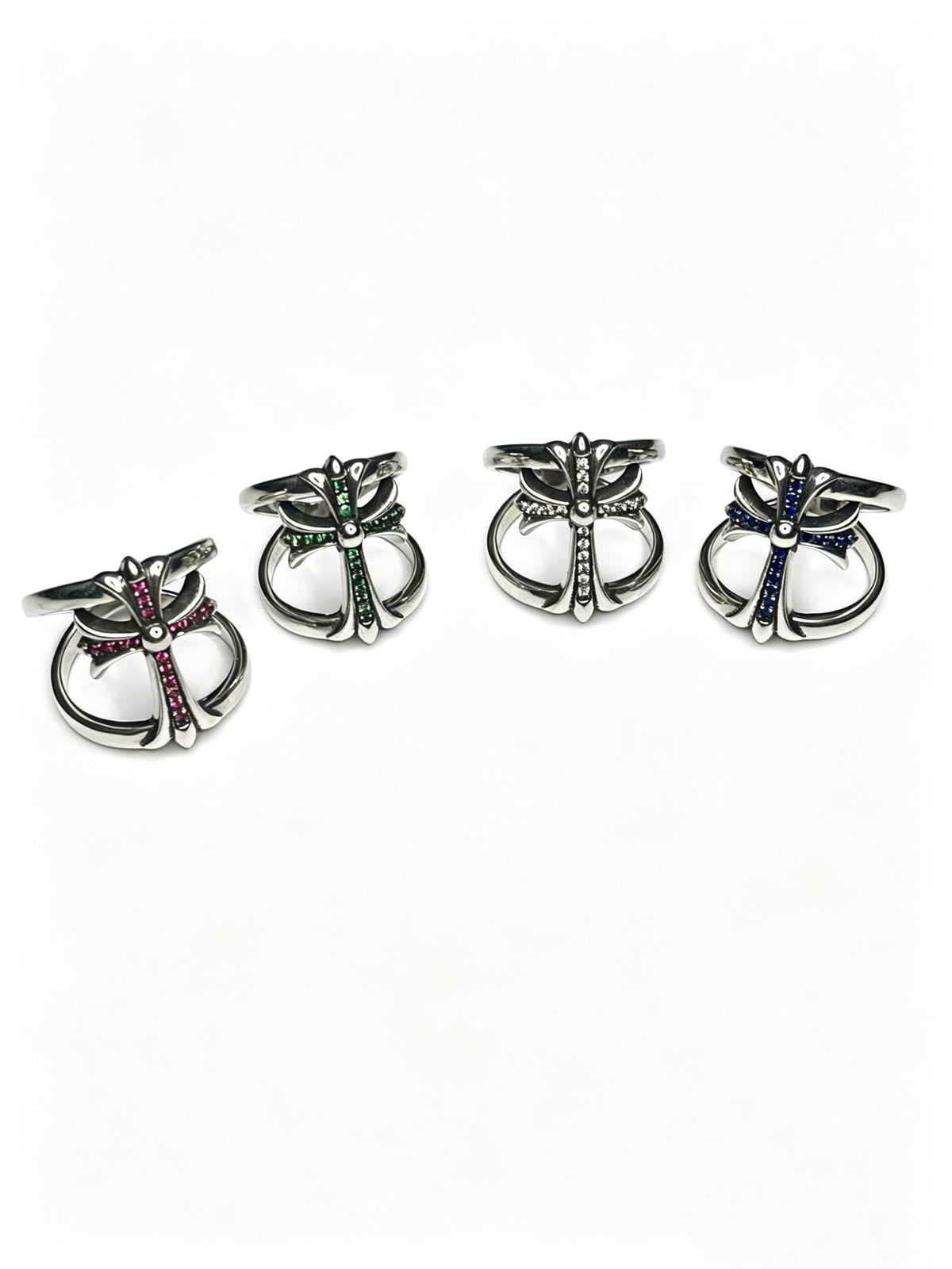Signature Emblem Statement Ring in Polished Metal-Tone – Design 014 main product view