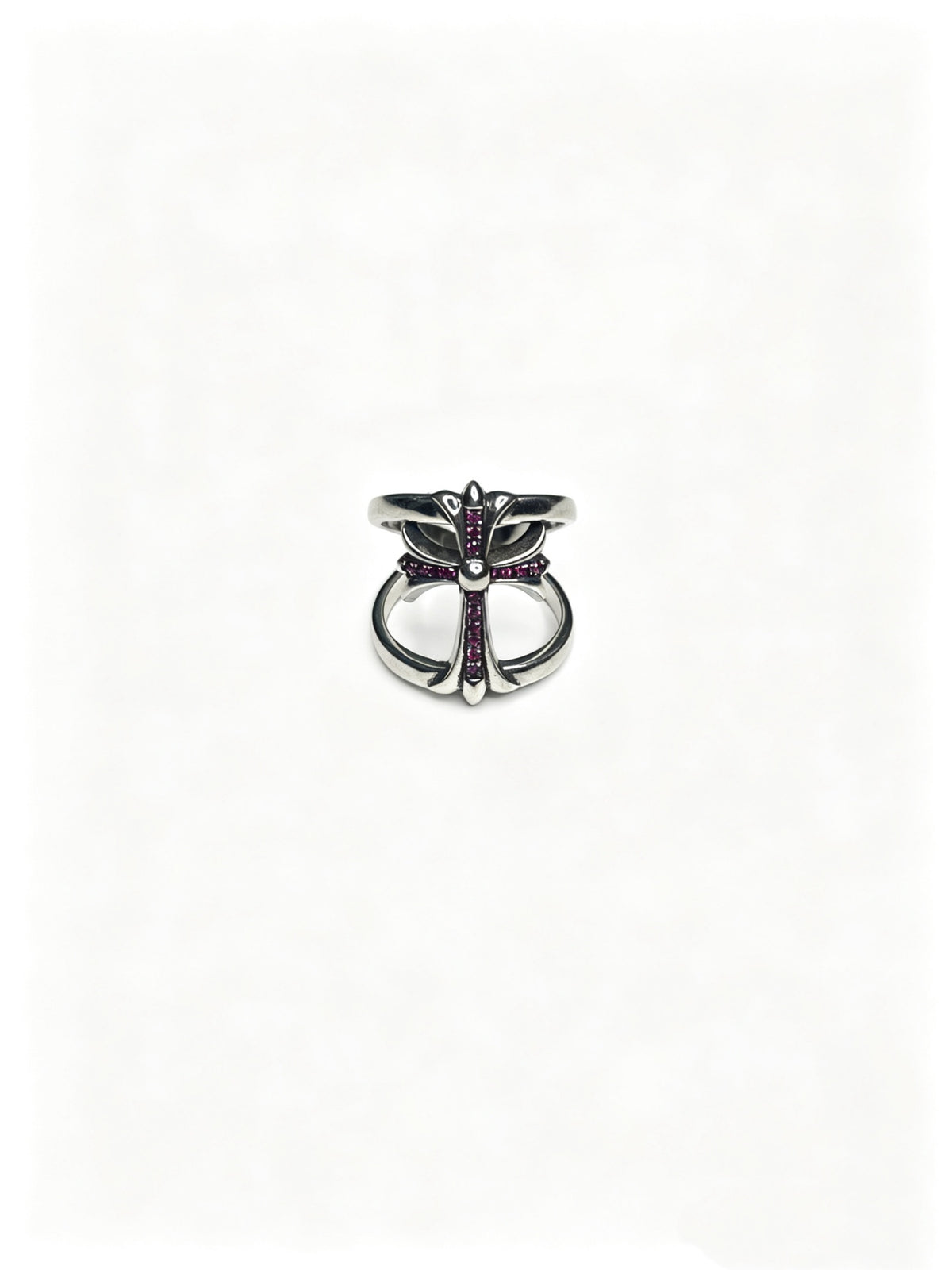 Cross Statement Ring in Metal-Tone – Design 13 close-up detail
