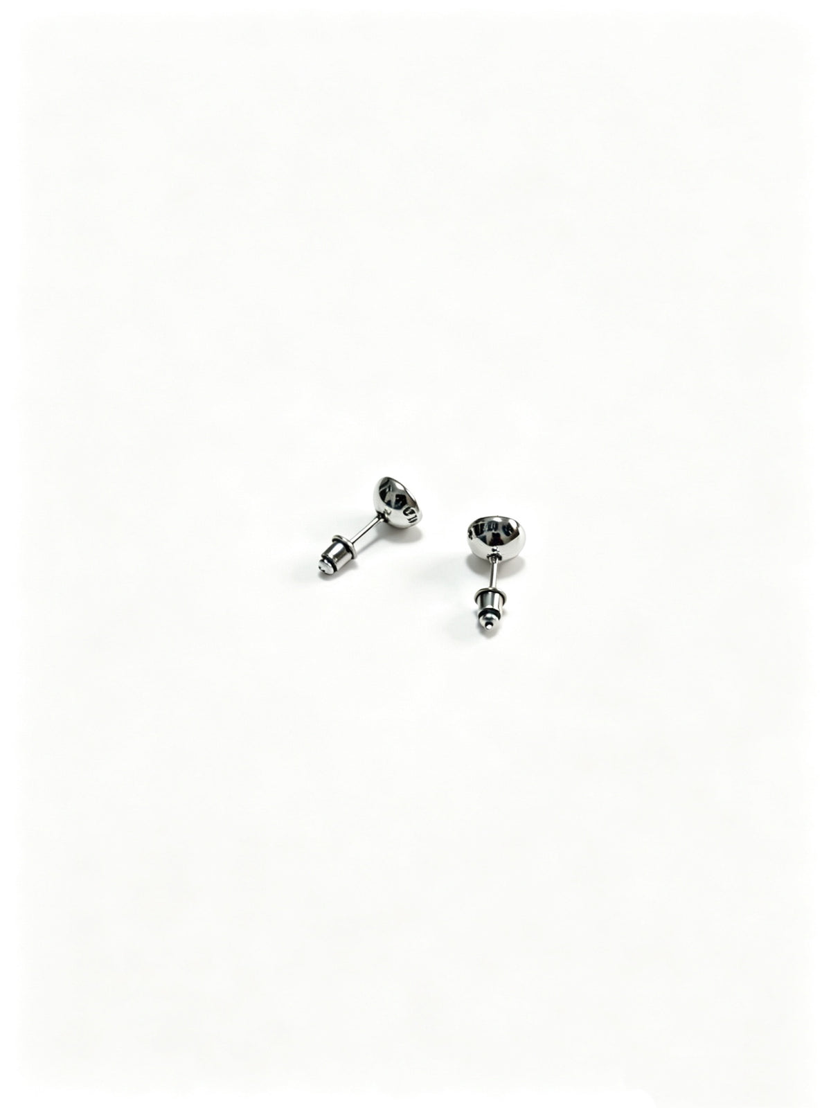 Signature Emblem Statement Earrings in Polished Metal-Tone – Design 011 close-up detail