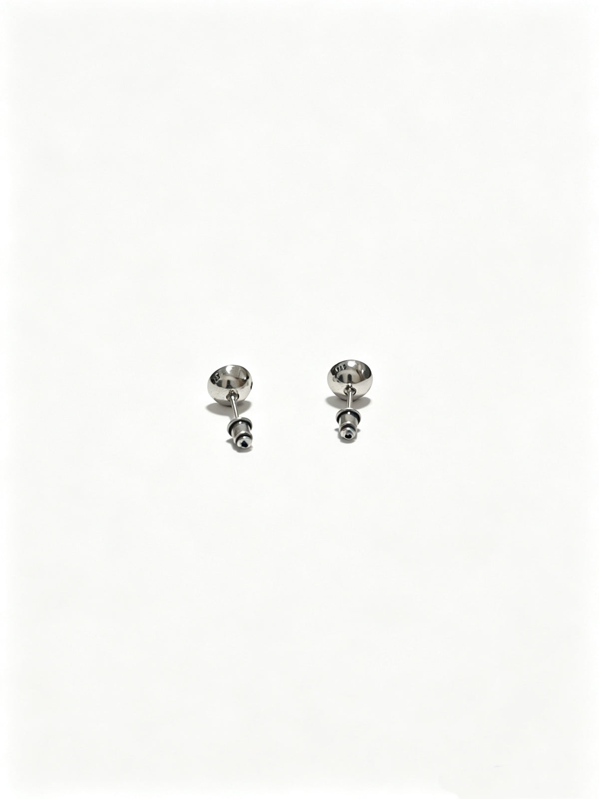 Signature Emblem Statement Earrings in Polished Metal-Tone – Design 012 detail view