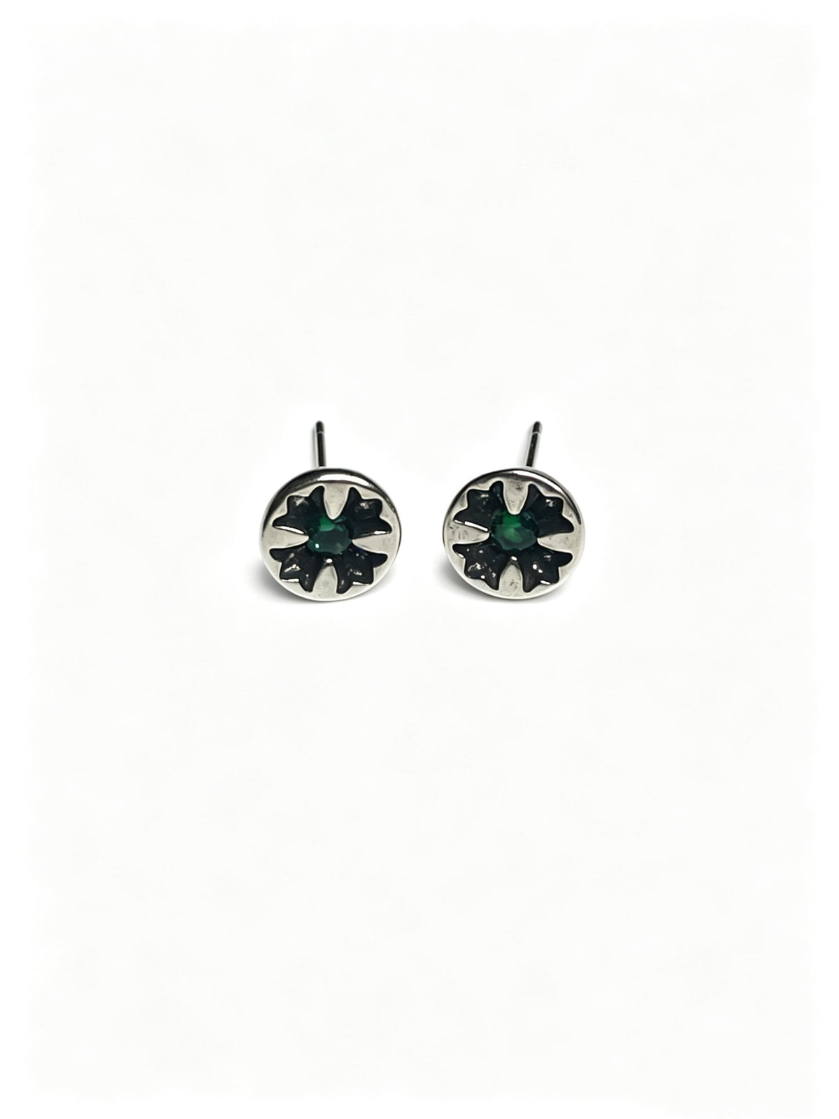 Cross Statement Earrings in Metal-Tone – Design 13 main product view