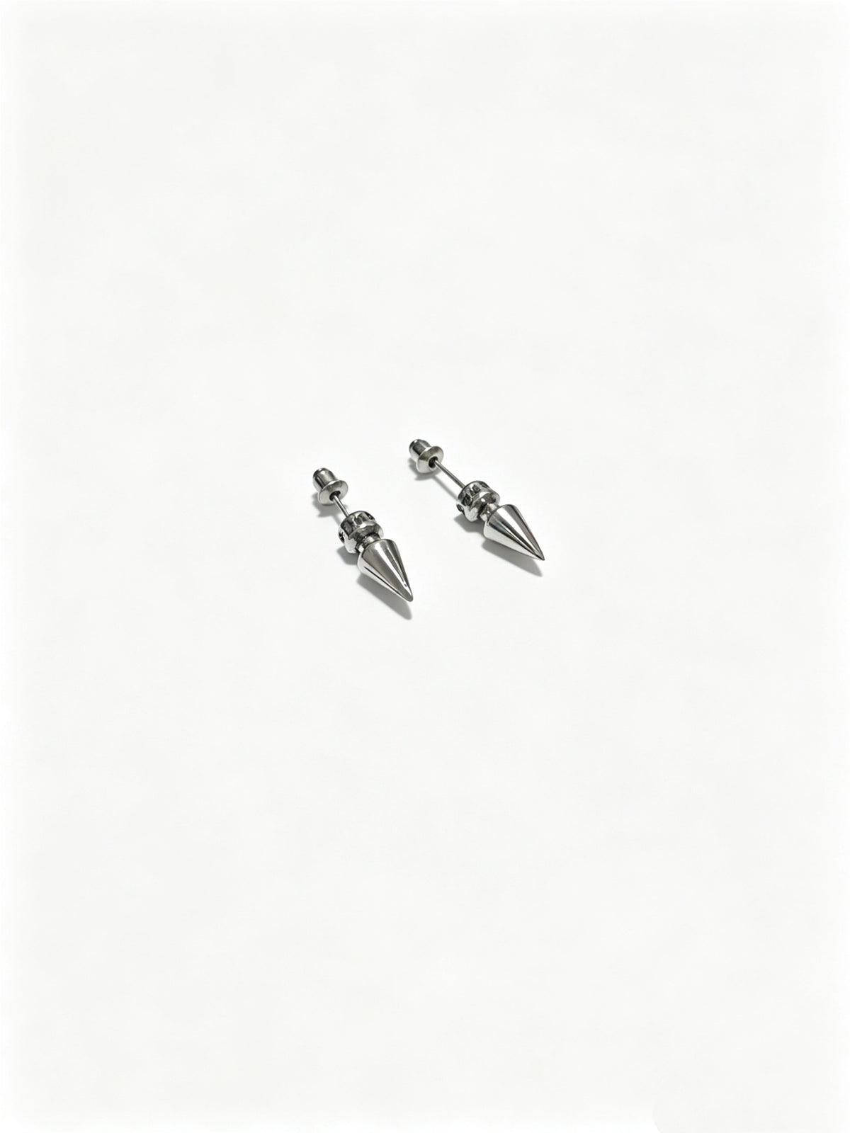 Signature Emblem Statement Earrings in Polished Metal-Tone – Design 021 main product view