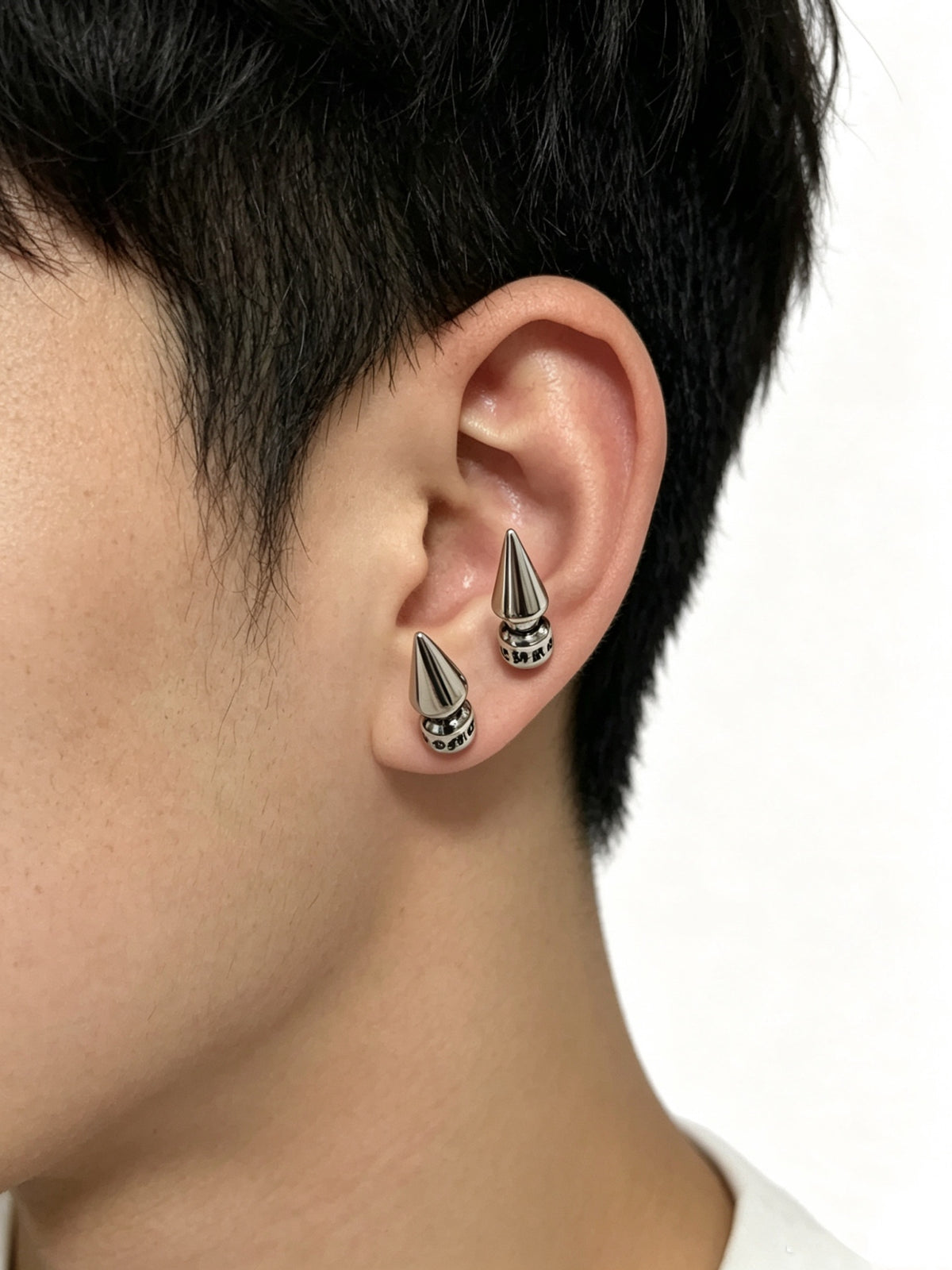 Cross Statement Earrings in Metal-Tone – Design 12 main product view