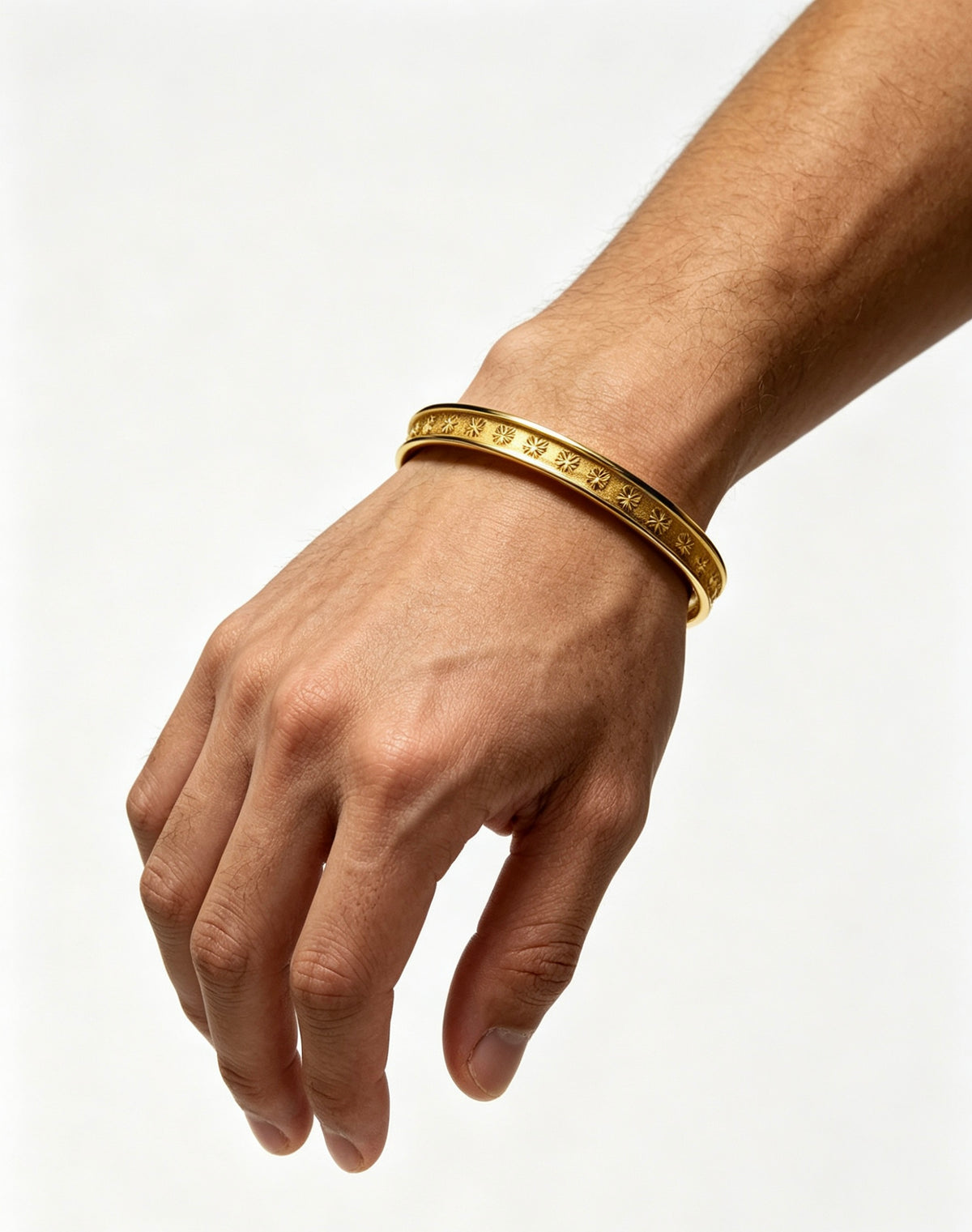Cross Statement Bracelet in Metal-Tone – Design 09 front product view