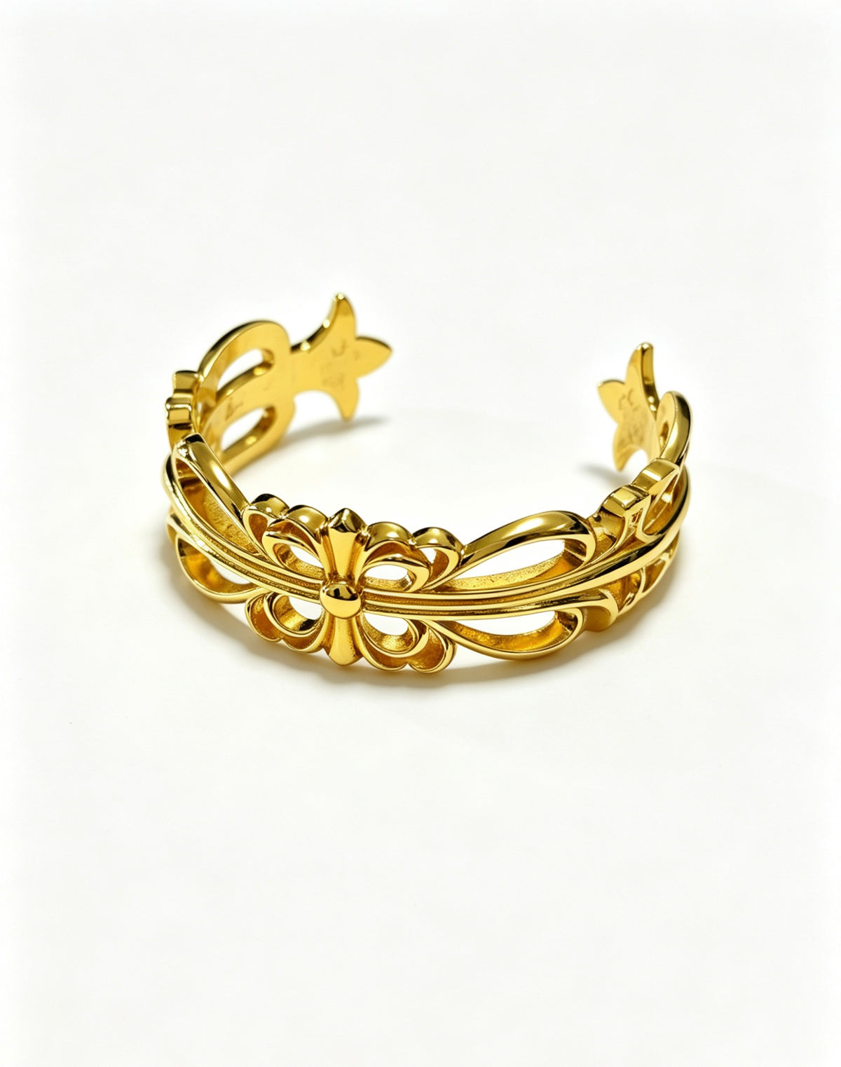 Cross Statement Bracelet in Metal-Tone – Design 08 main product view
