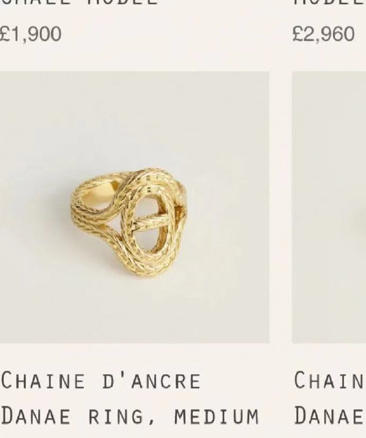 Toggle Statement Ring in Polished Metal-Tone – Toggle Detail – Design 003 main product view
