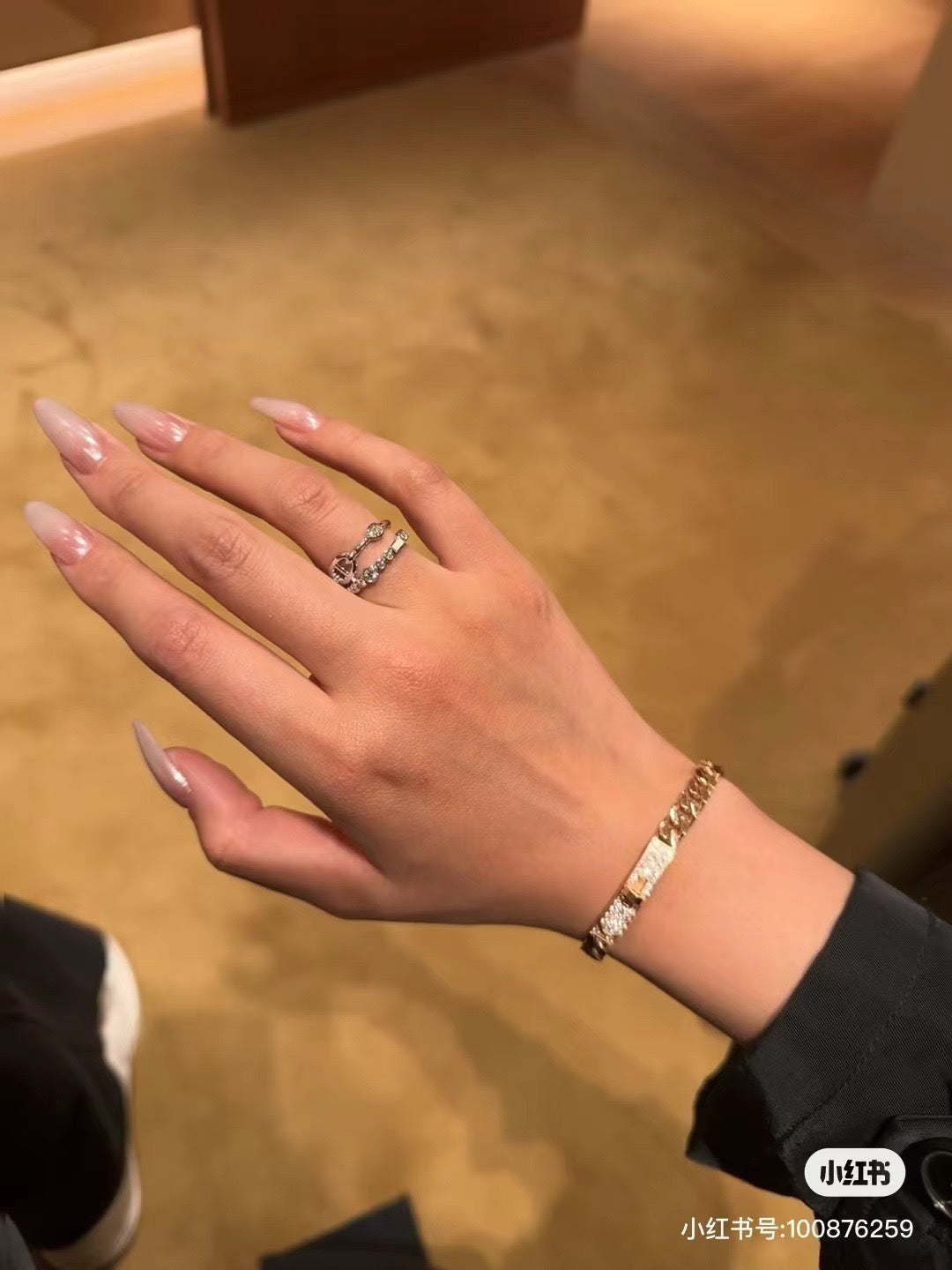 Toggle Statement Ring in Polished Metal-Tone – Toggle Detail front product view