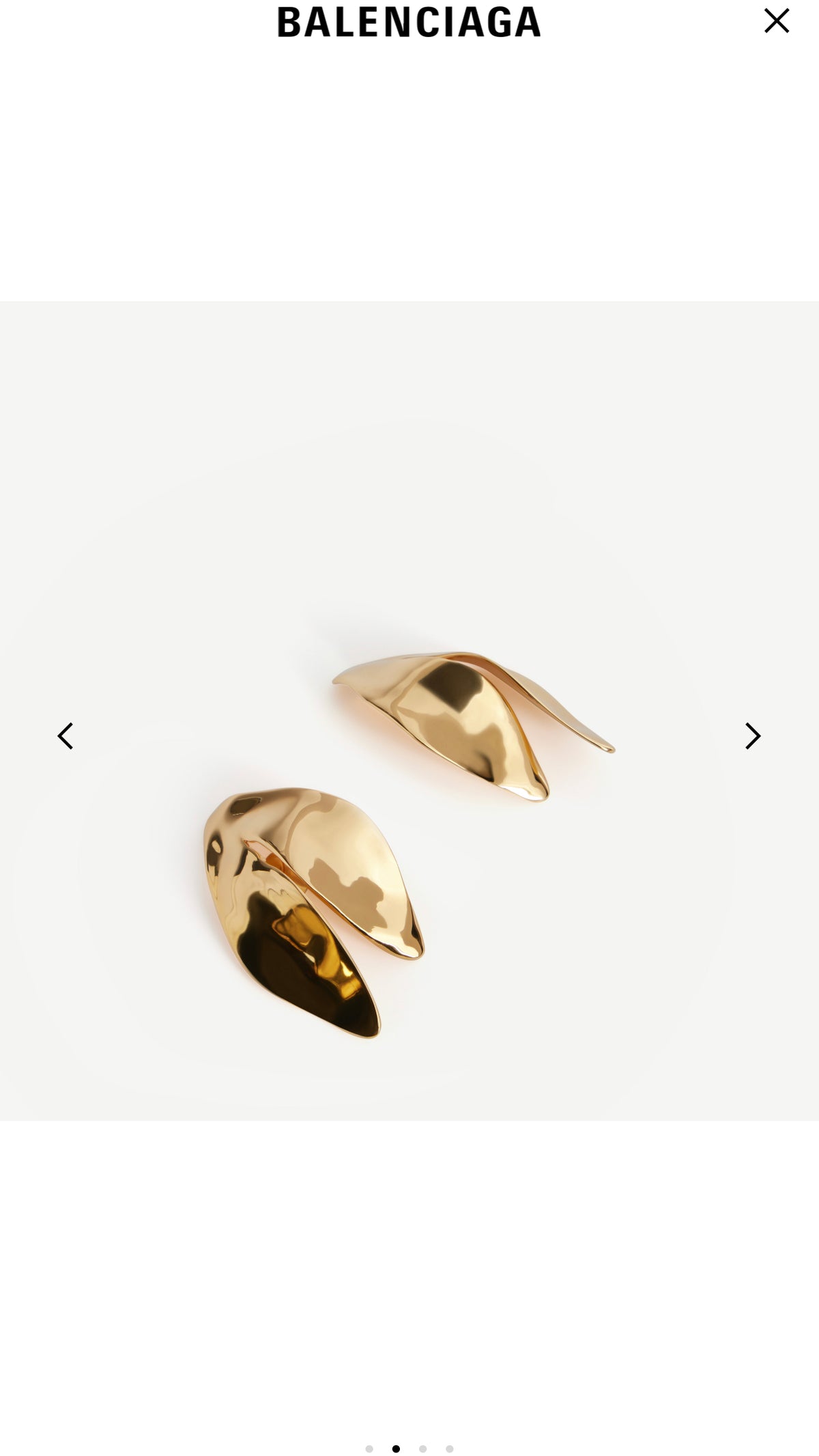 Geometric Emblem Stud Earrings in Polished Metal-Tone – Design 001 front product view