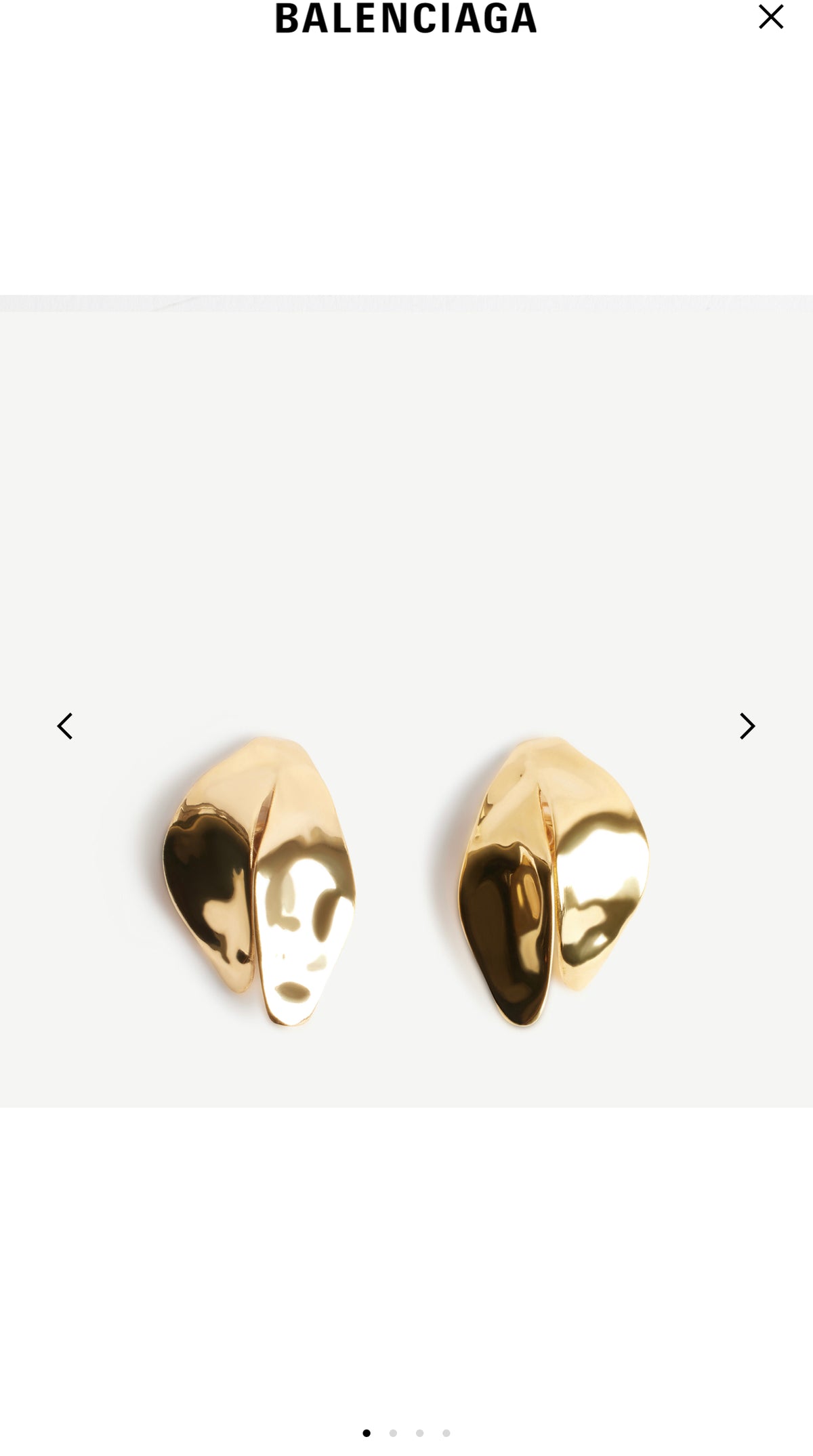 Geometric Emblem Stud Earrings in Polished Metal-Tone – Design 001 main product view
