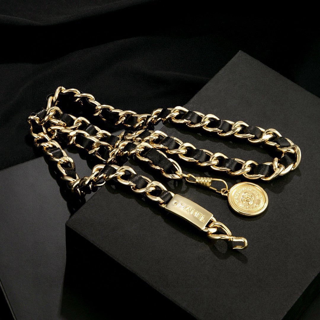 Signature Emblem Jewelry Accessory in Polished Metal-Tone – White Detail – Design 002 close-up detail