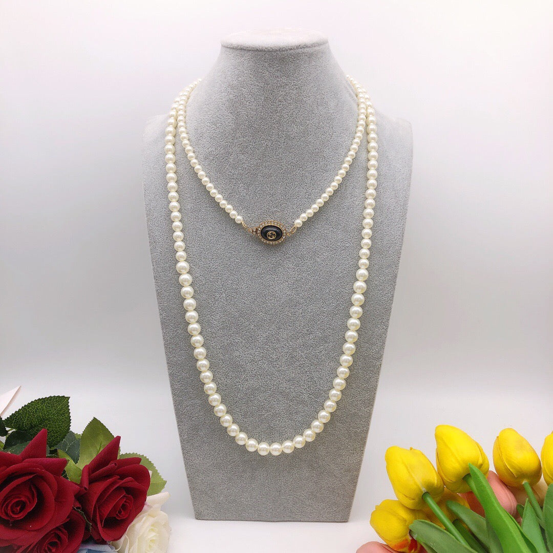 Geometric Emblem Pendant Necklace in Gold-Tone – Design 005 main product view