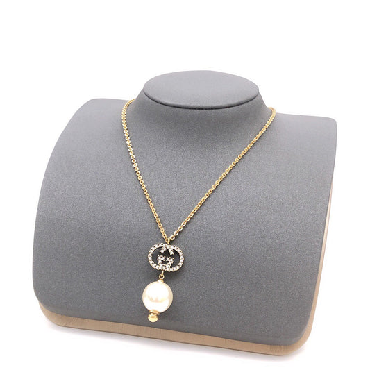 Double-G Emblem Pendant Necklace in Gold-Tone – Design 007 main product view