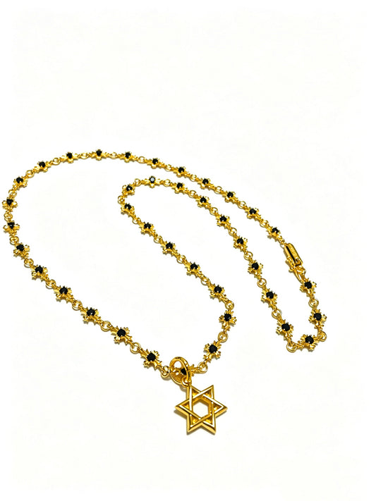 Cross Pendant Necklace in Antique Silver-Tone – Design 09 main product view