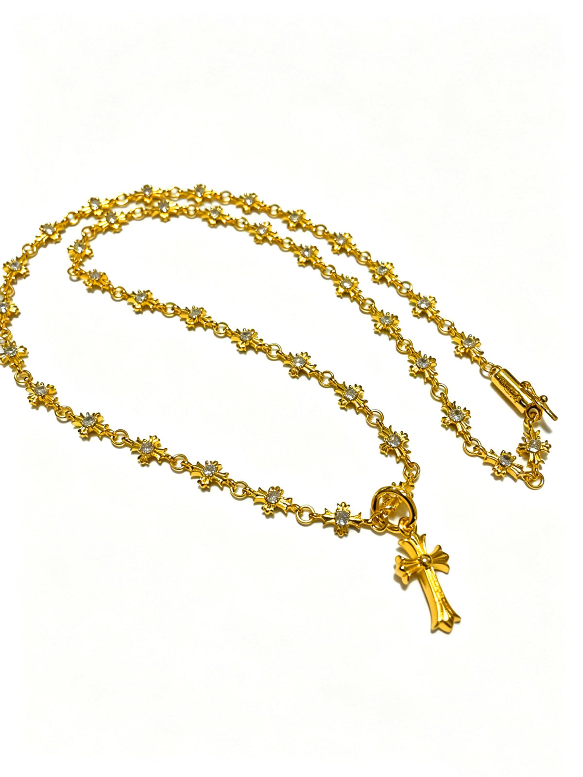 Signature Emblem Pendant Necklace in Polished Metal-Tone – Design 028 main product view