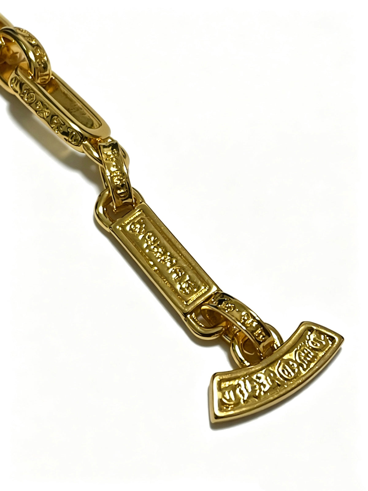 Cross Cuban-Link Bracelet in Antique Silver-Tone – Cuban Link – Design 14 styled product view