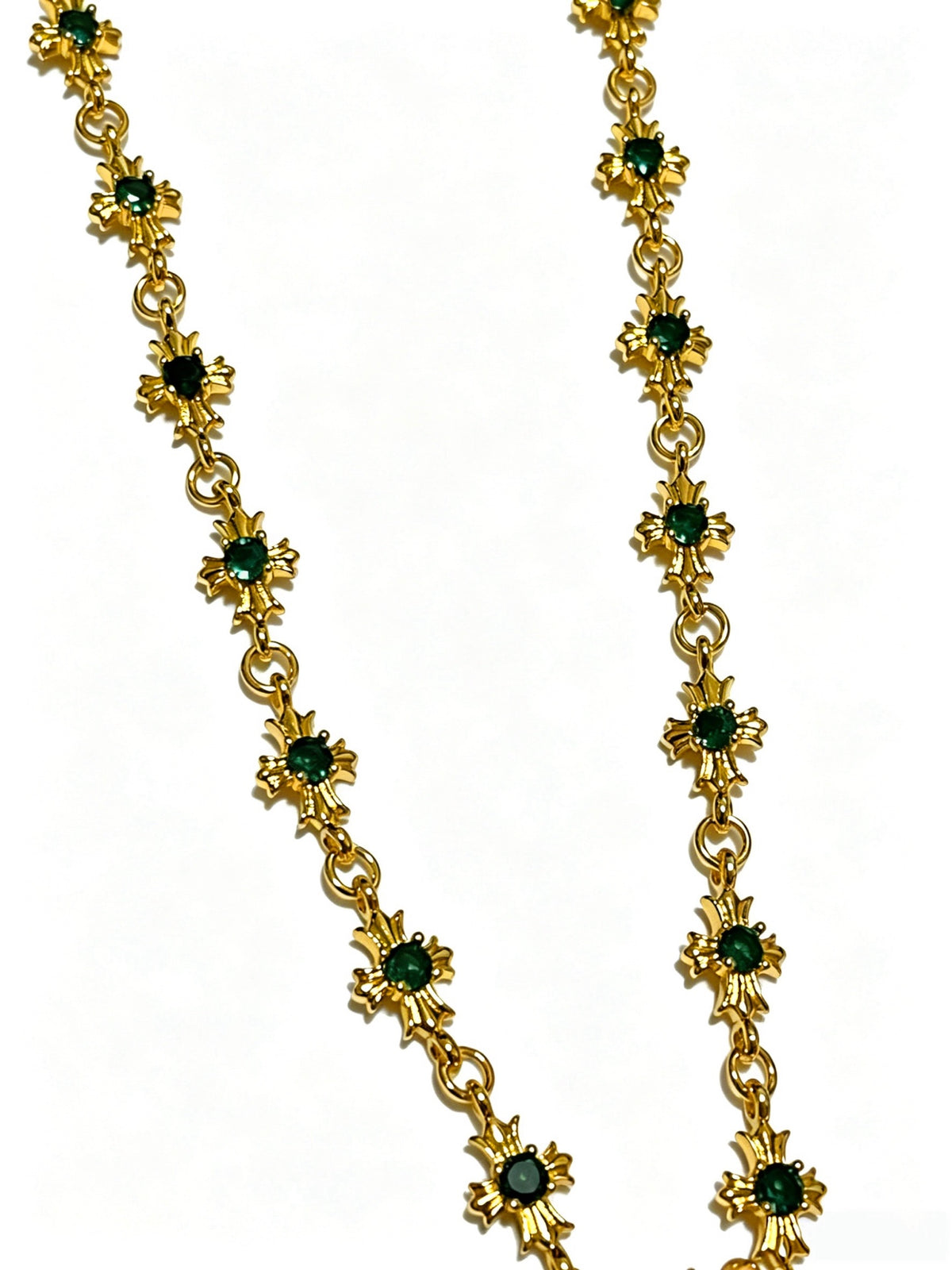 Signature Emblem Pendant Necklace in Polished Metal-Tone – Design 026 close-up detail