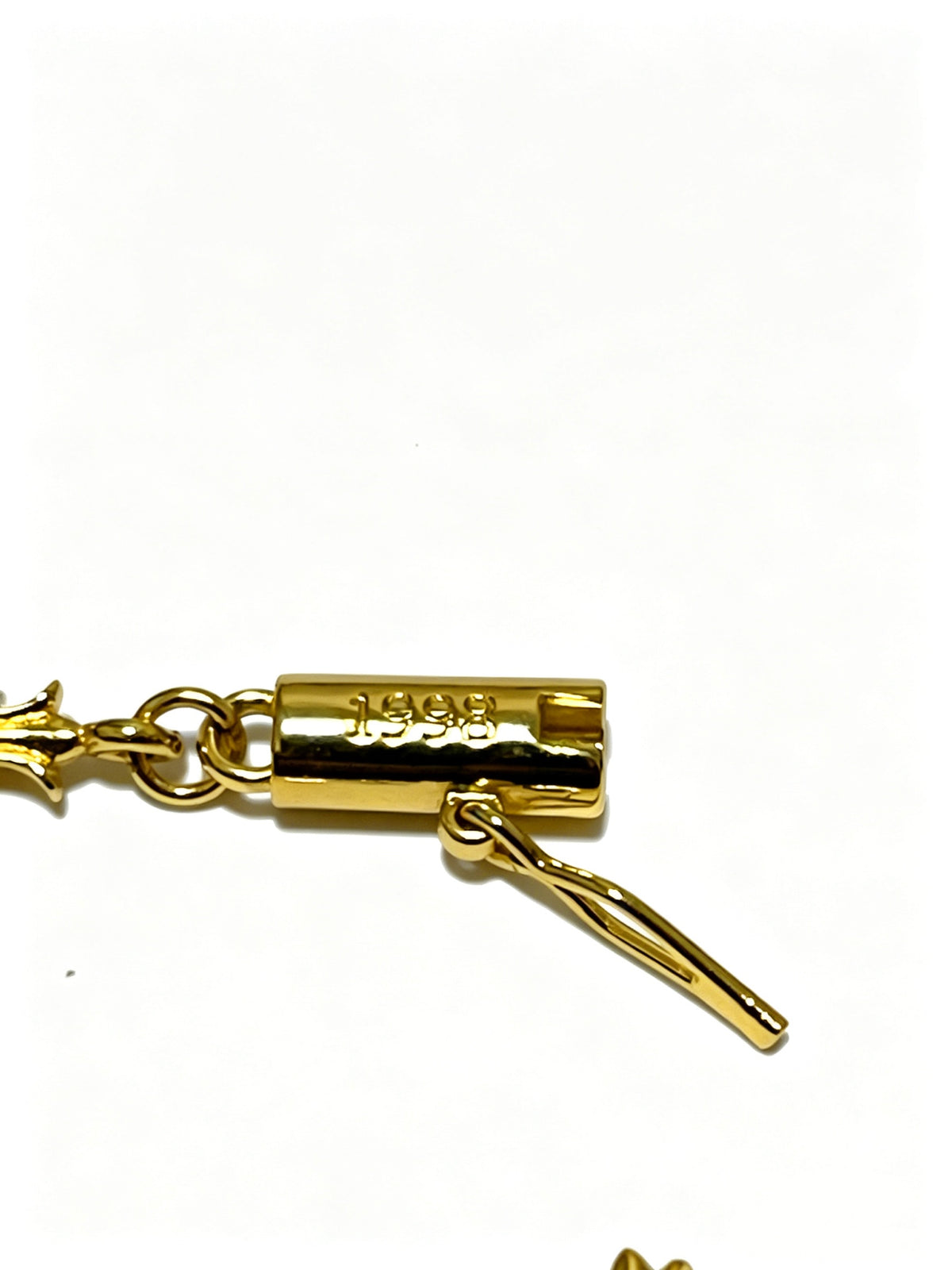 Signature Emblem Bracelet in Polished Metal-Tone – Design 014 styled product view