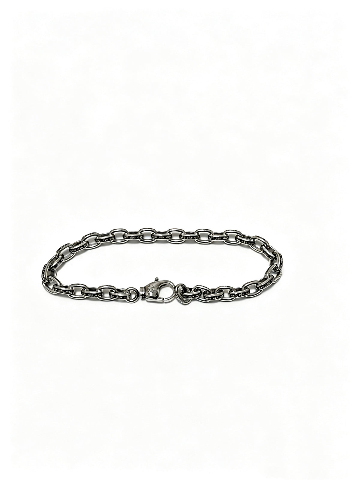 Cross Cuban-Link Bracelet in Antique Silver-Tone – Cuban Link – Design 09 main product view