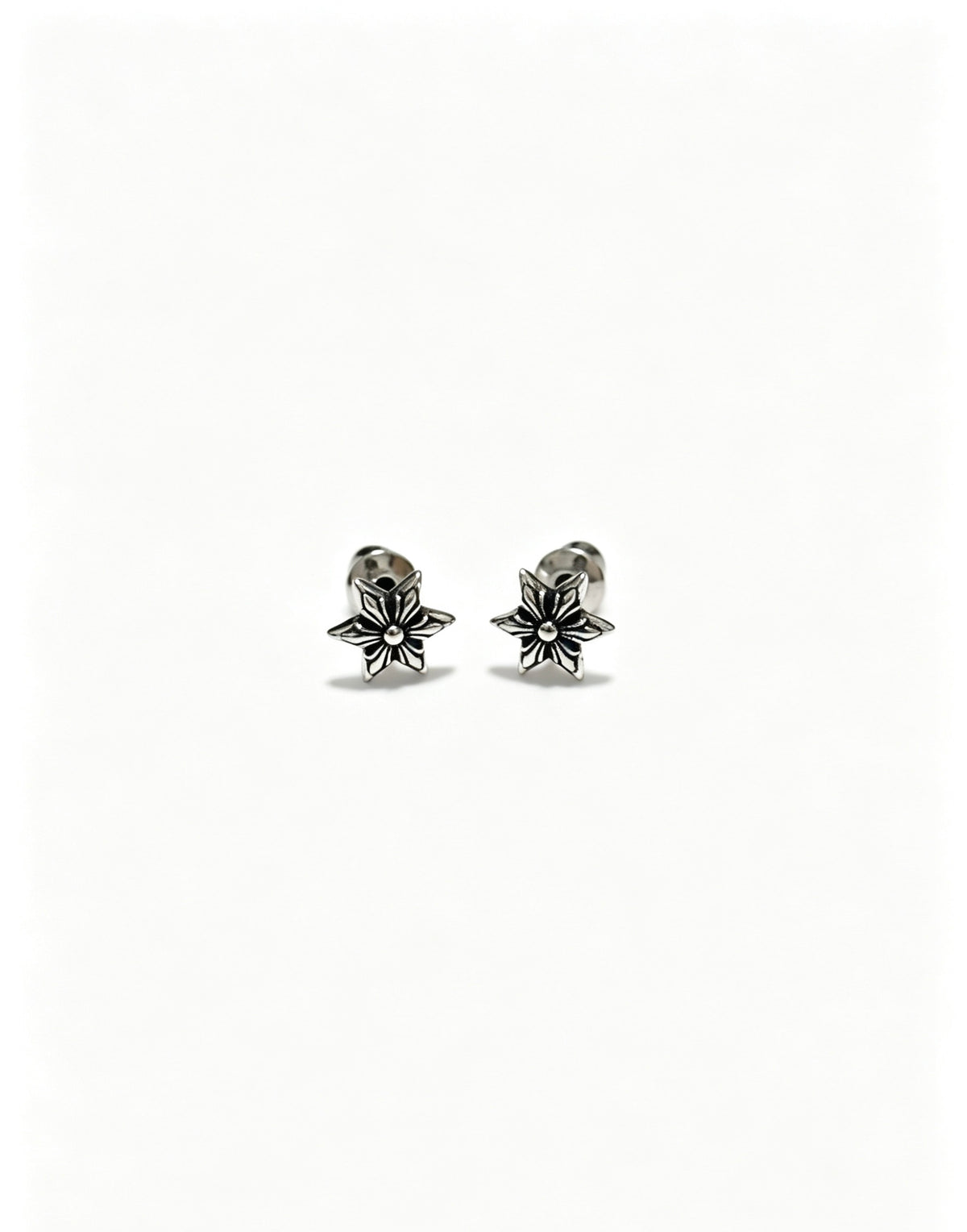 Cross Statement Earrings in Metal-Tone – Design 05 side detail