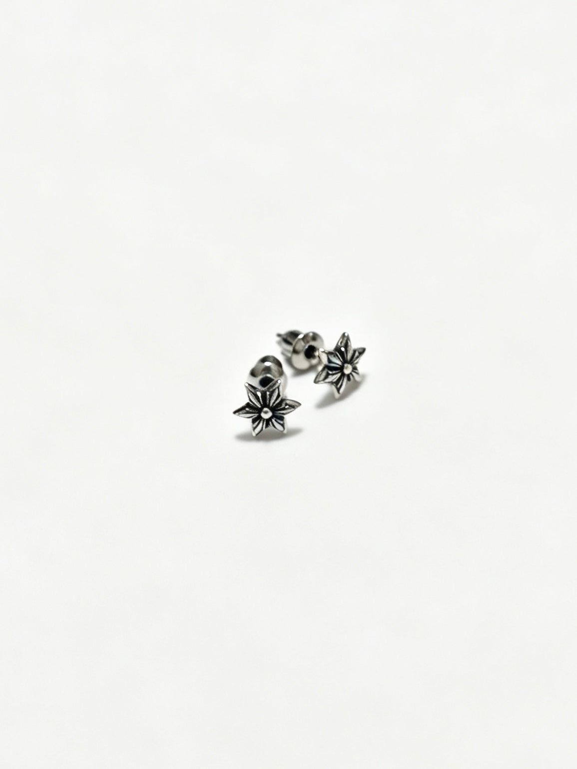 Signature Emblem Statement Earrings in Polished Metal-Tone – Design 014 styled product view