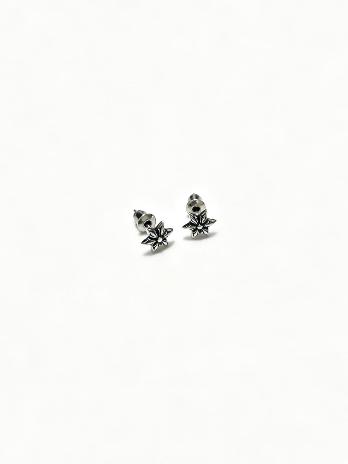 Cross Statement Earrings in Metal-Tone – Design 05 front product view