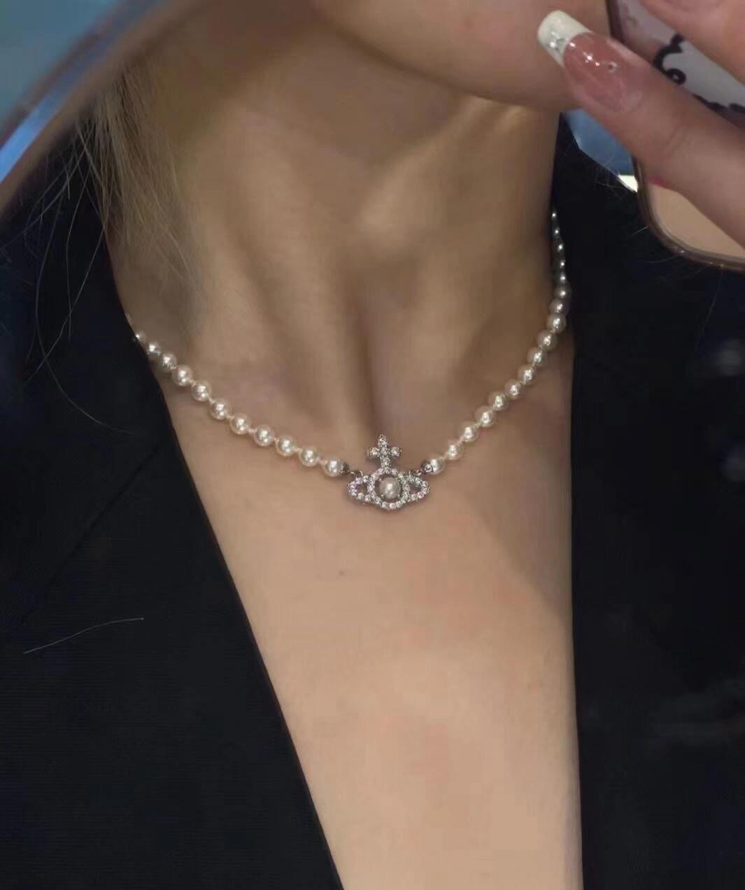 Orb Pendant Necklace in Polished Metal-Tone – Design 030 main product view