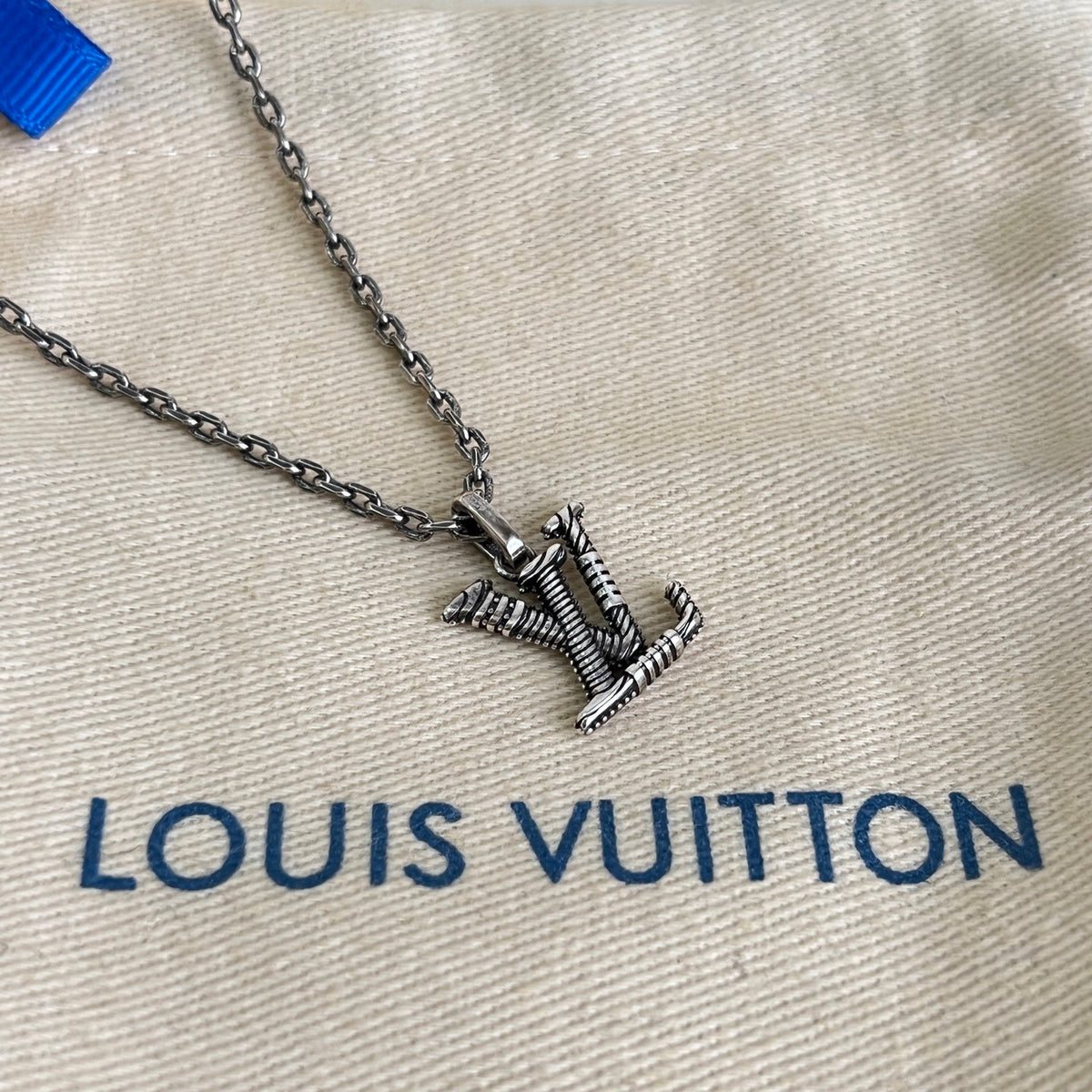 Geometric Emblem Pendant Necklace in Polished Metal-Tone – Design 005 styled product view