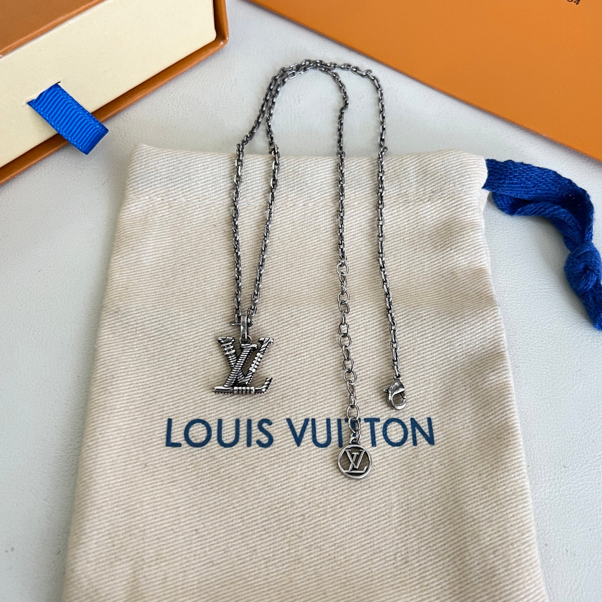 Geometric Emblem Pendant Necklace in Polished Metal-Tone – Design 005 main product view