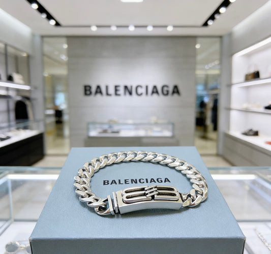 Geometric Emblem Bracelet in Polished Metal-Tone – Design 023 main product view