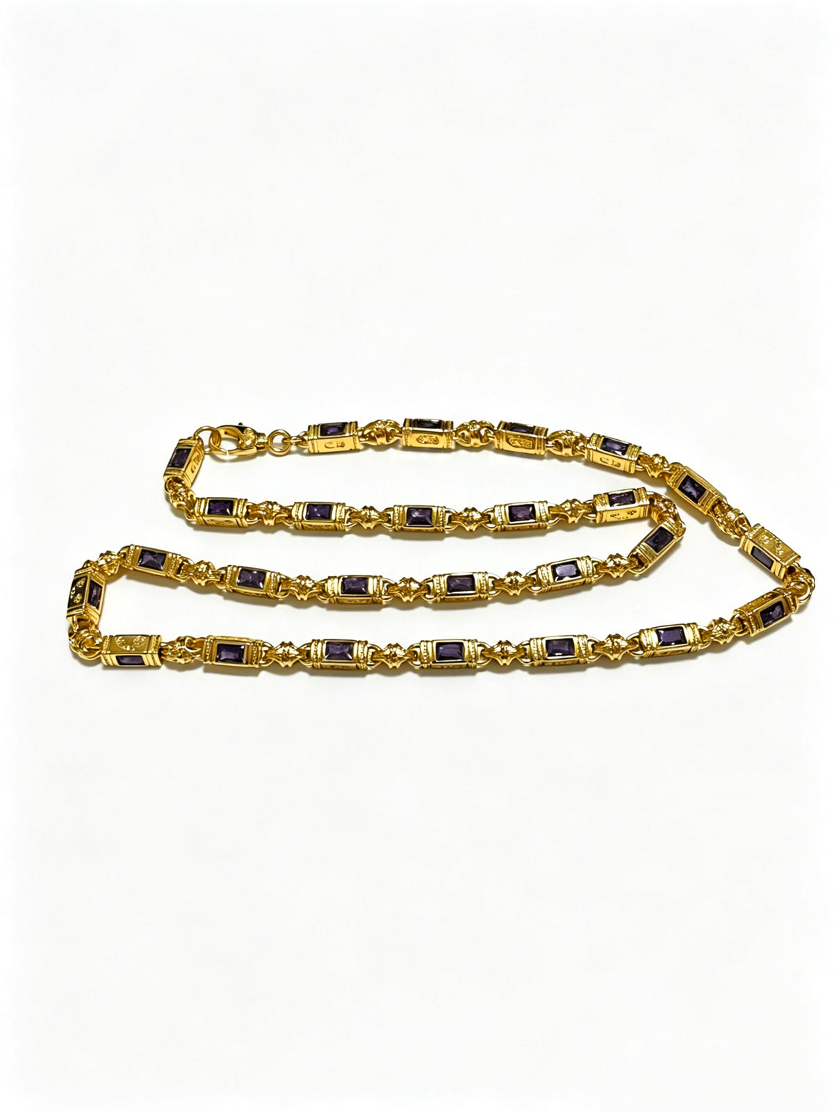 Signature Emblem Pendant Necklace in Polished Metal-Tone – Design 020 main product view