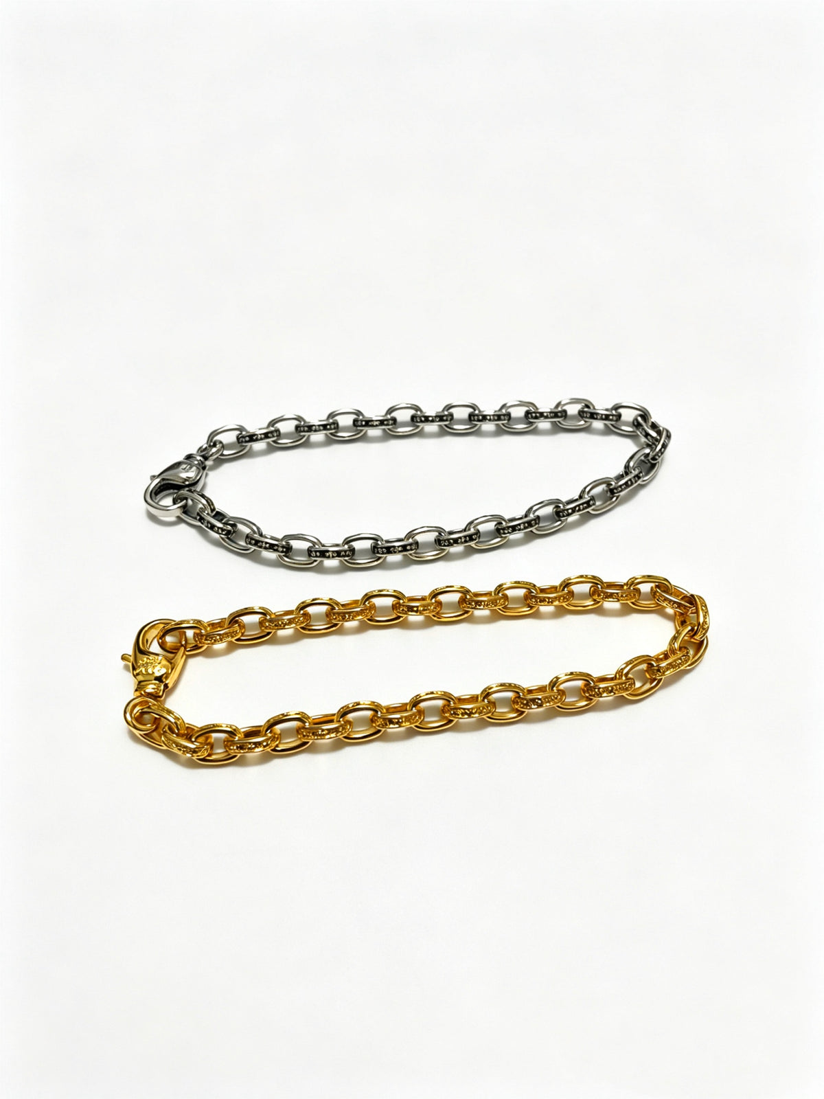 Signature Emblem Bracelet in Polished Metal-Tone – Design 011 main product view
