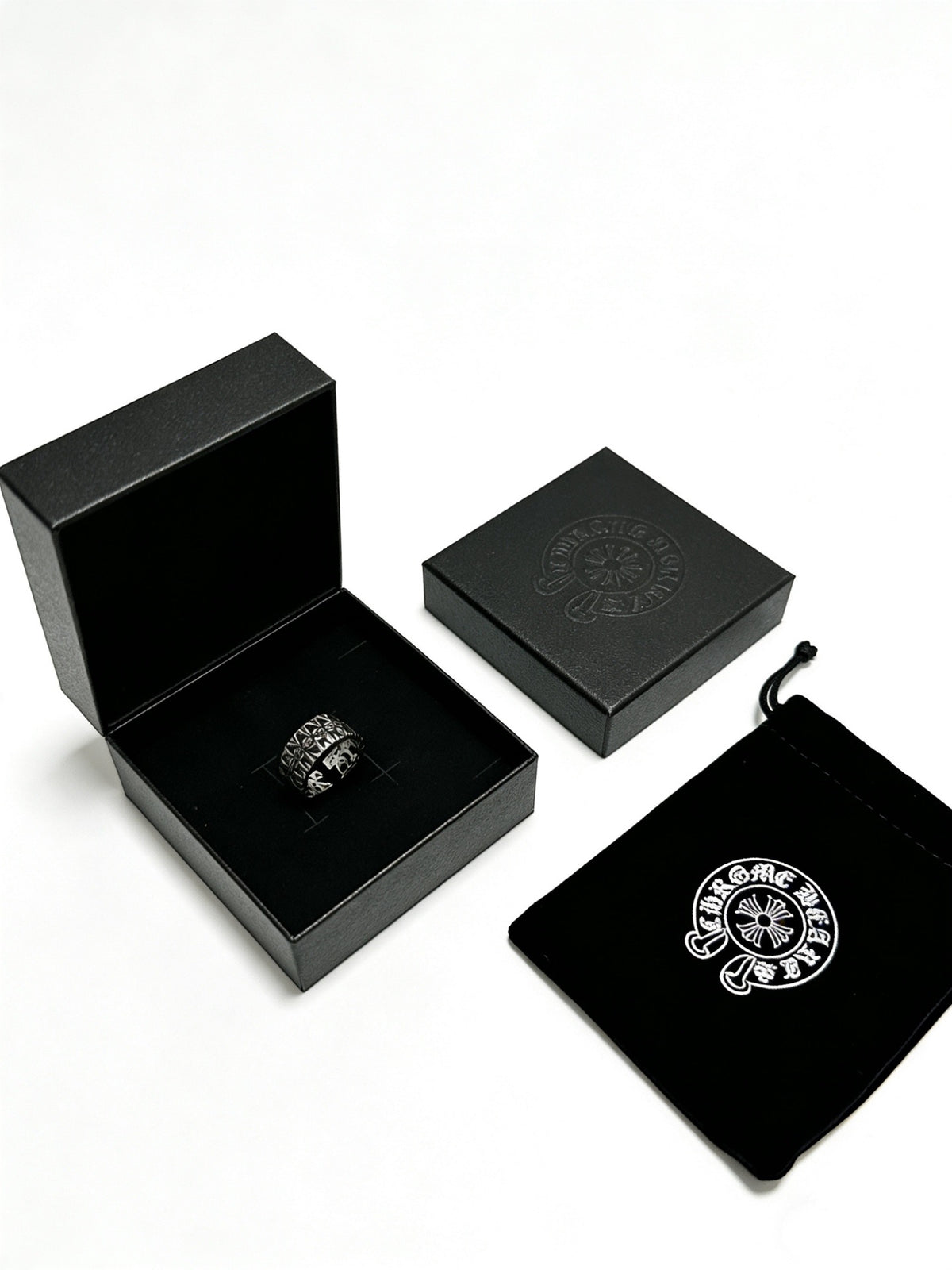 Cross Statement Ring in Metal-Tone – Design 14 front product view