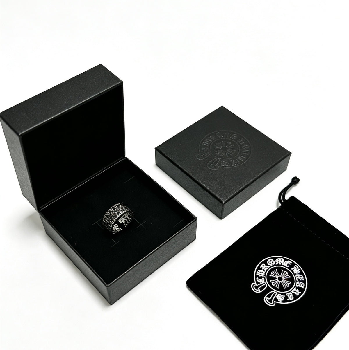 Cross Statement Ring in Metal-Tone – Design 14 front product view