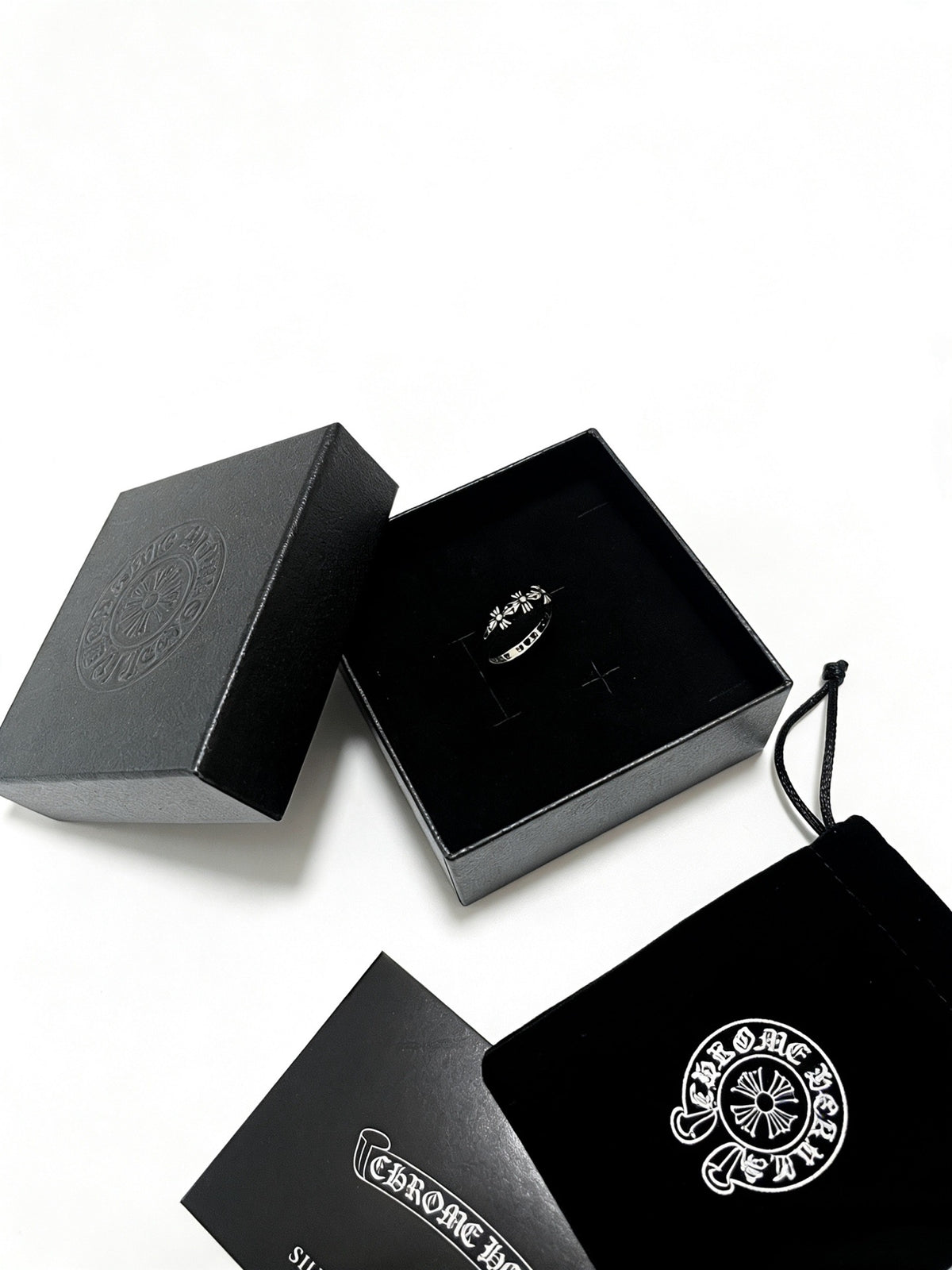 Signature Emblem Statement Ring in Polished Metal-Tone – Design 016 side detail