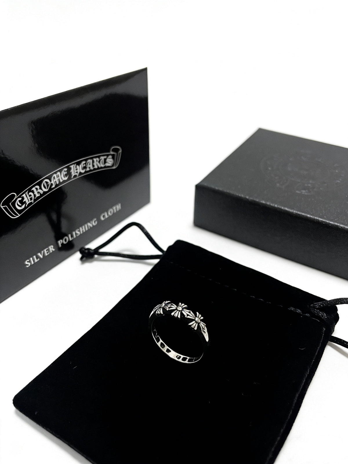 Signature Emblem Statement Ring in Polished Metal-Tone – Design 016 main product view