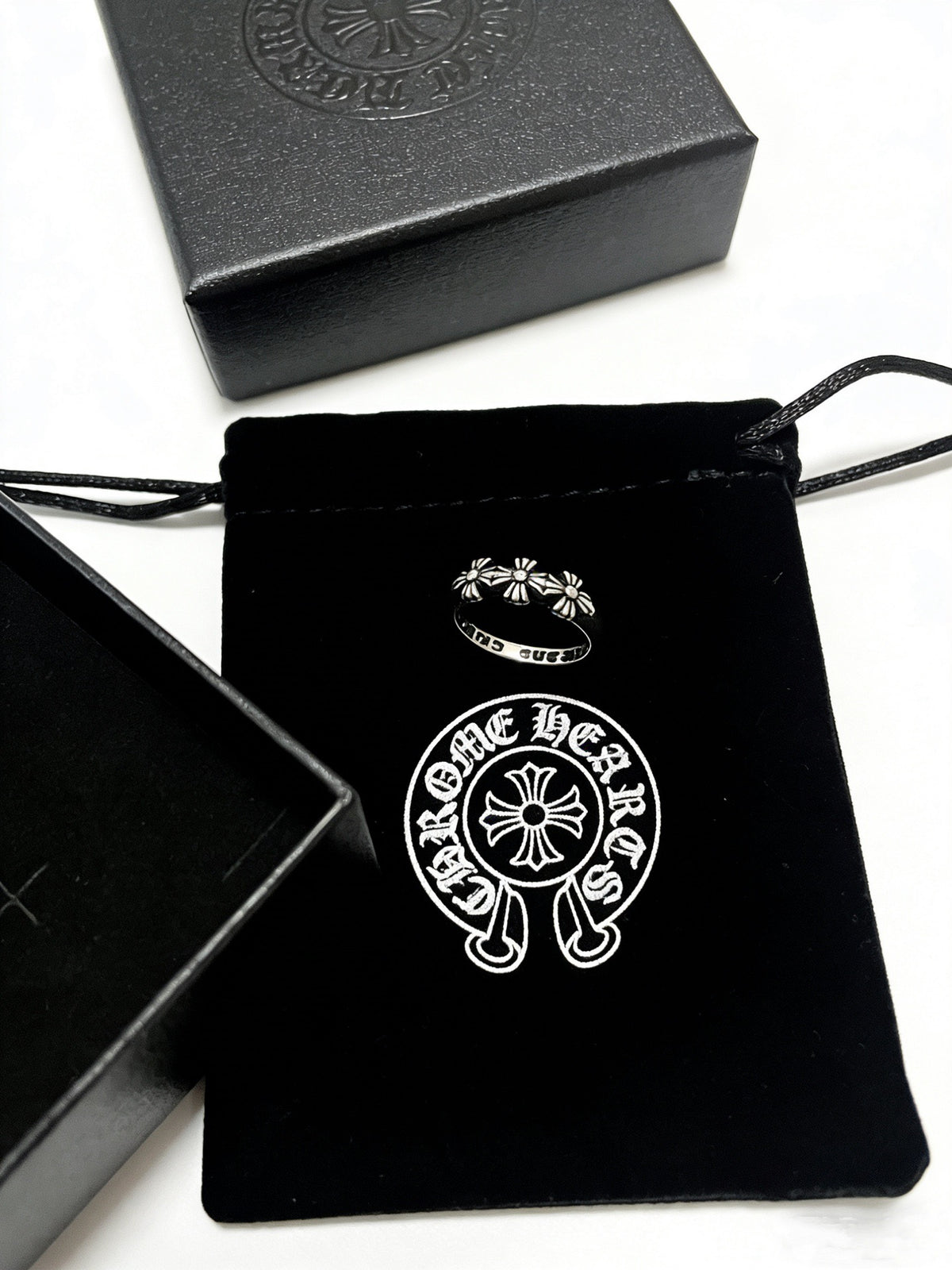 Cross Statement Ring in Metal-Tone – Design 15 detail view