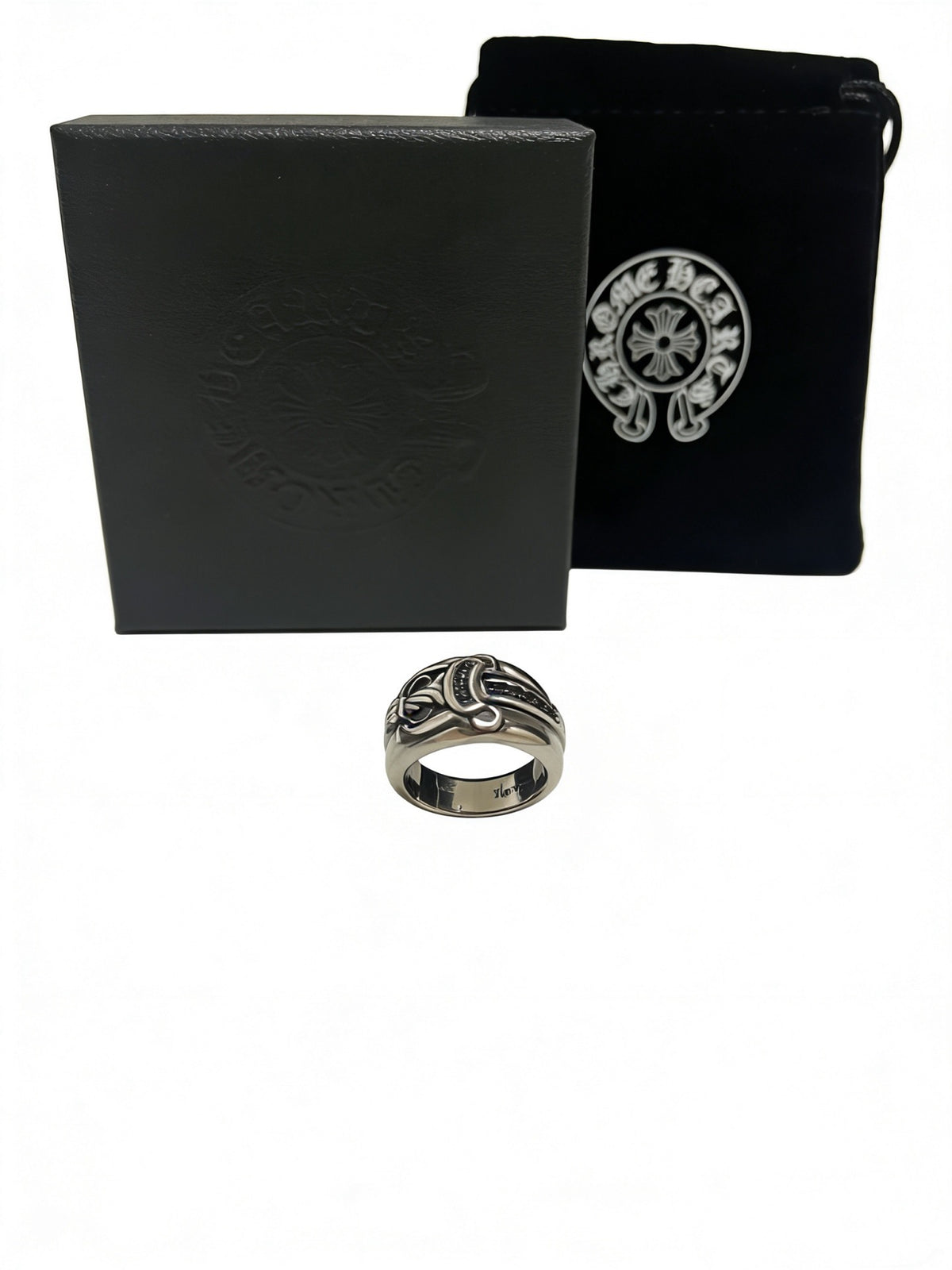 Cross Statement Ring in Metal-Tone – Design 16 front product view