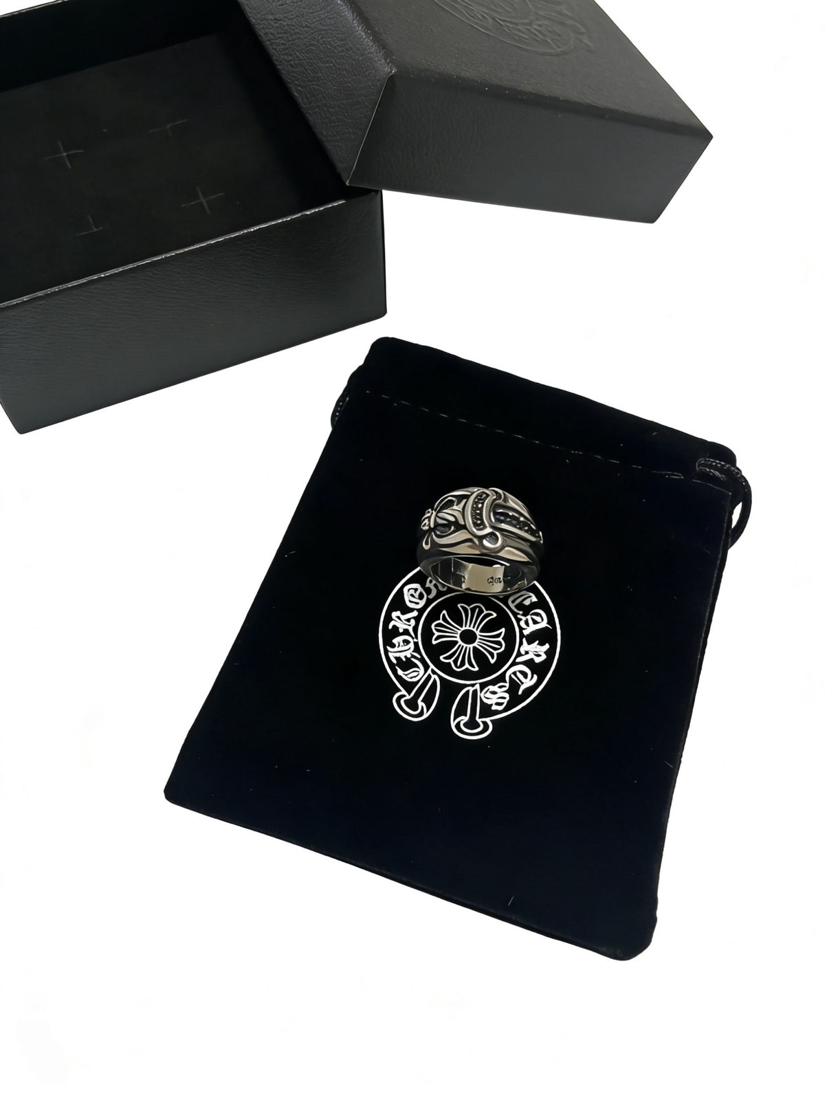 Cross Statement Ring in Metal-Tone – Design 16 close-up detail