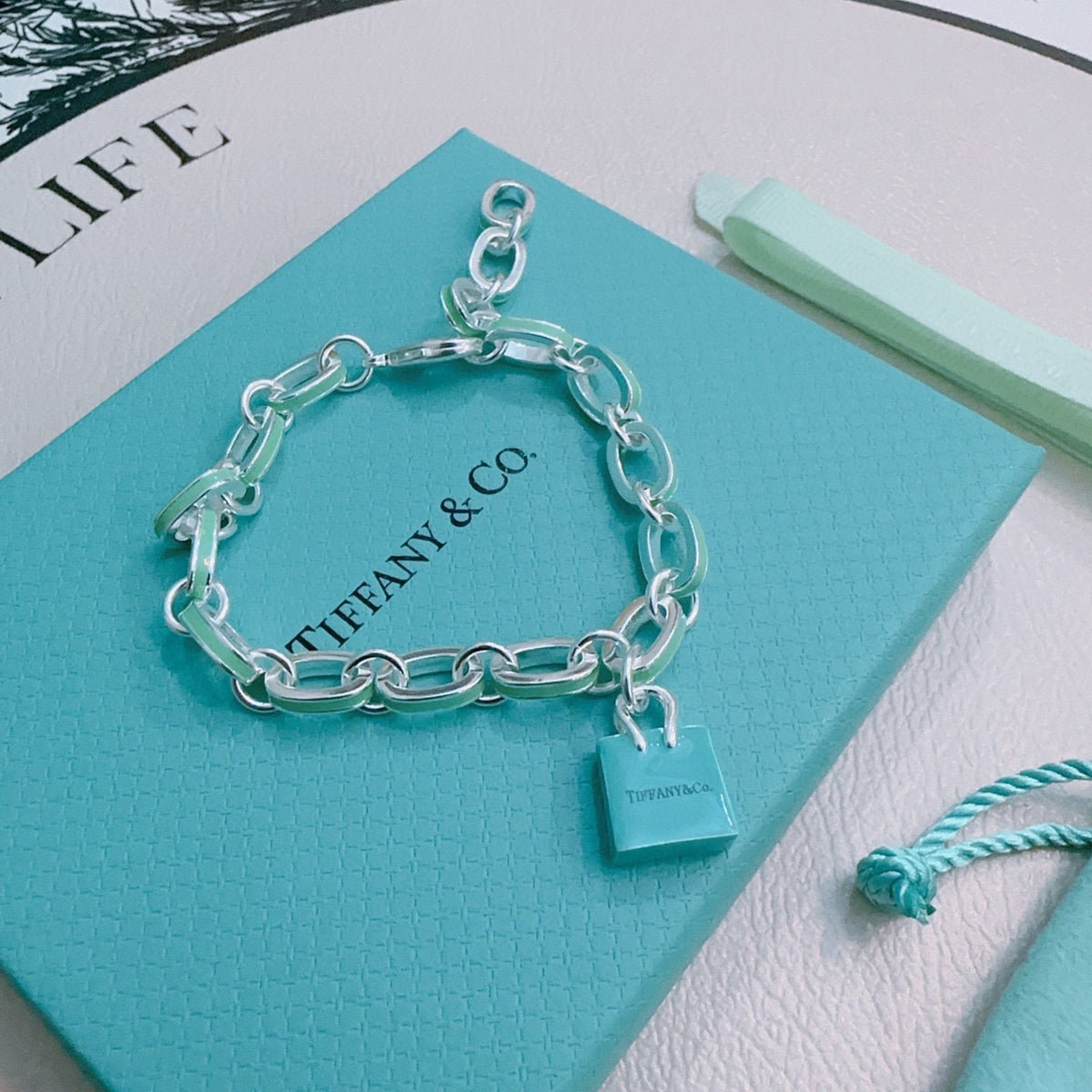 Signature Motif Bracelet in Silver-Tone – Vintage Detail – Design 17 styled product view