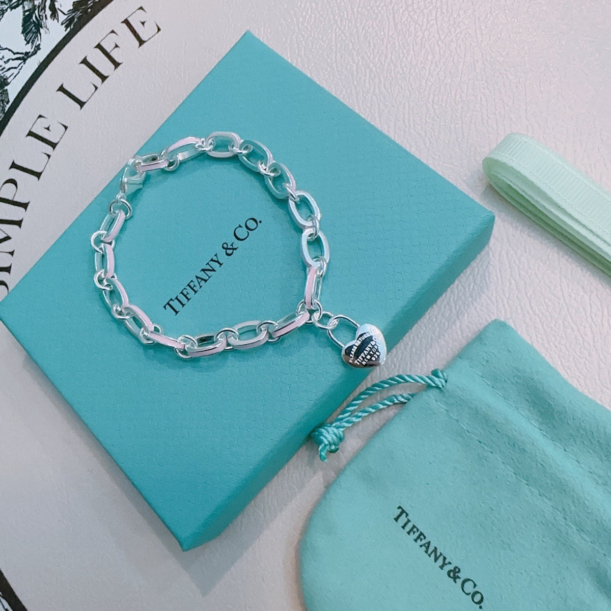 Signature Motif Bracelet in Silver-Tone – Vintage Detail – Design 16 styled product view