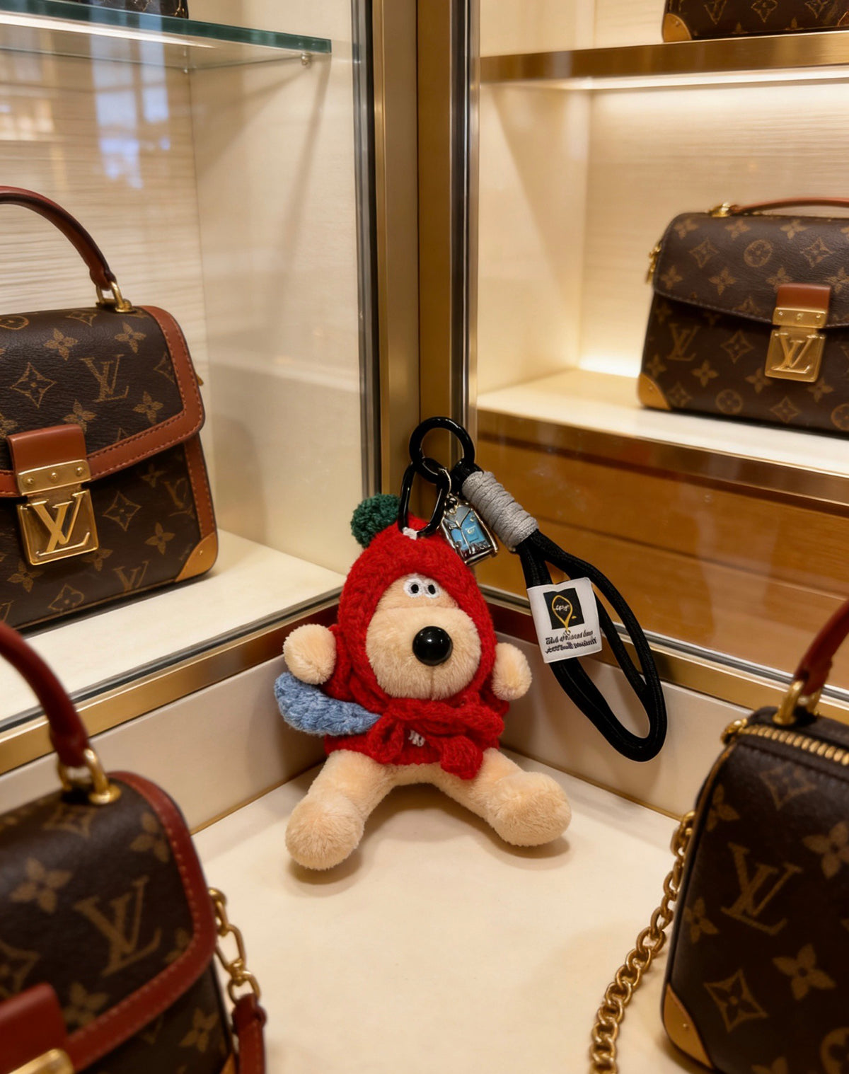 Bag Motif Keychain – Bag Detail – Design 022 styled product view